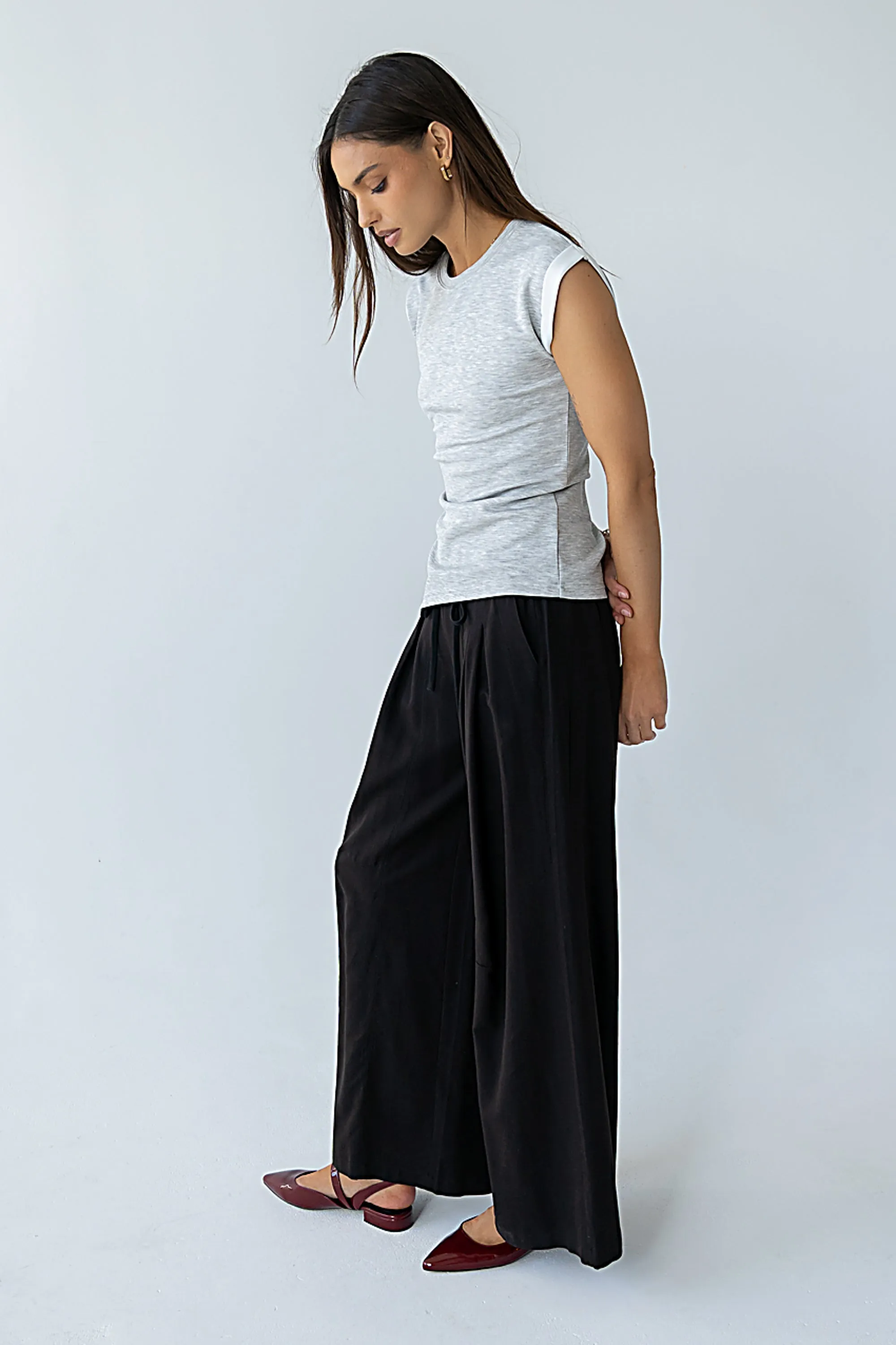 Johny Asymmetrical Top in Grey sold by bohme product image thumbnail 5