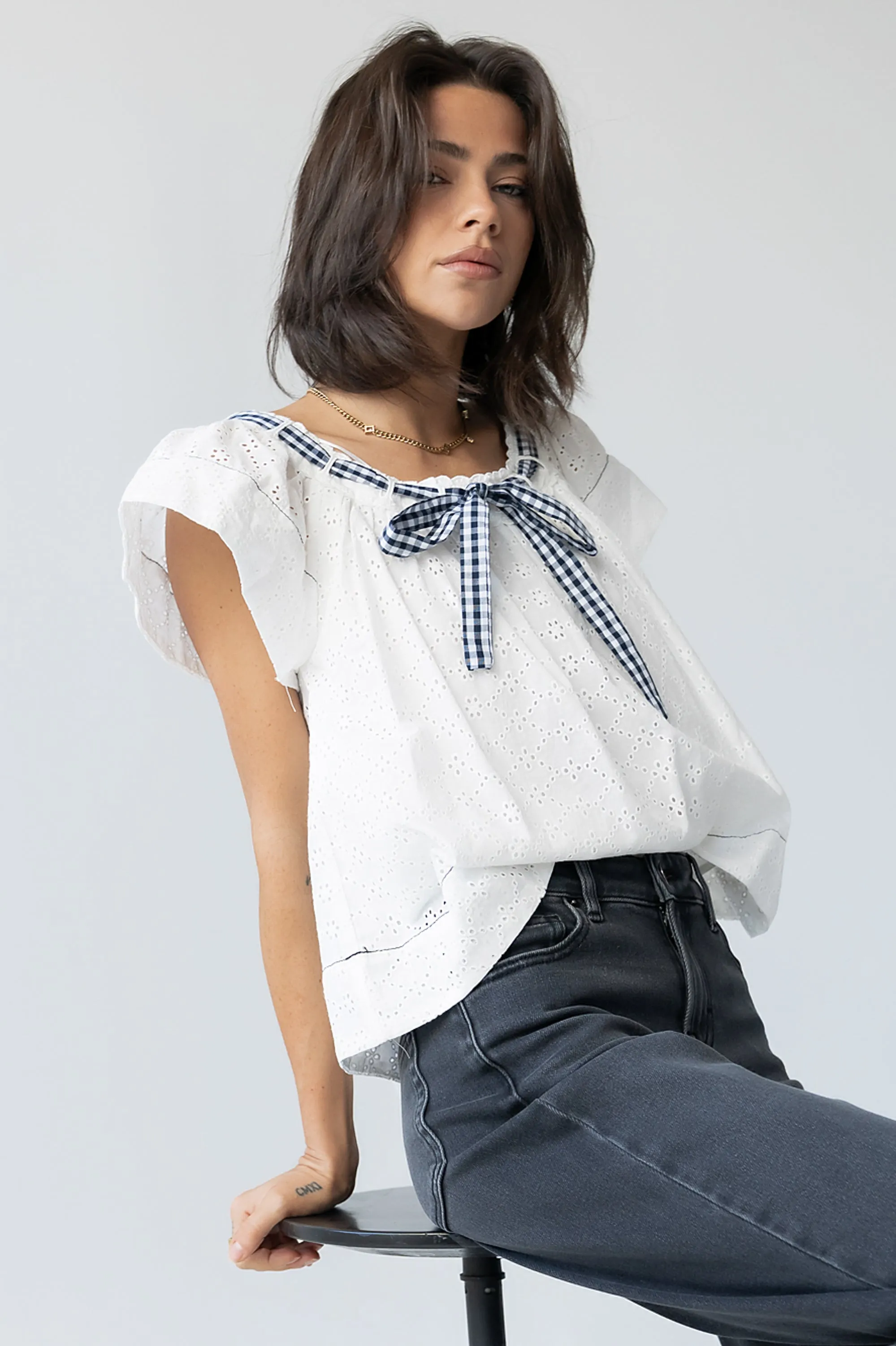 Margot Embroidered Blouse sold by bohme product image thumbnail 3