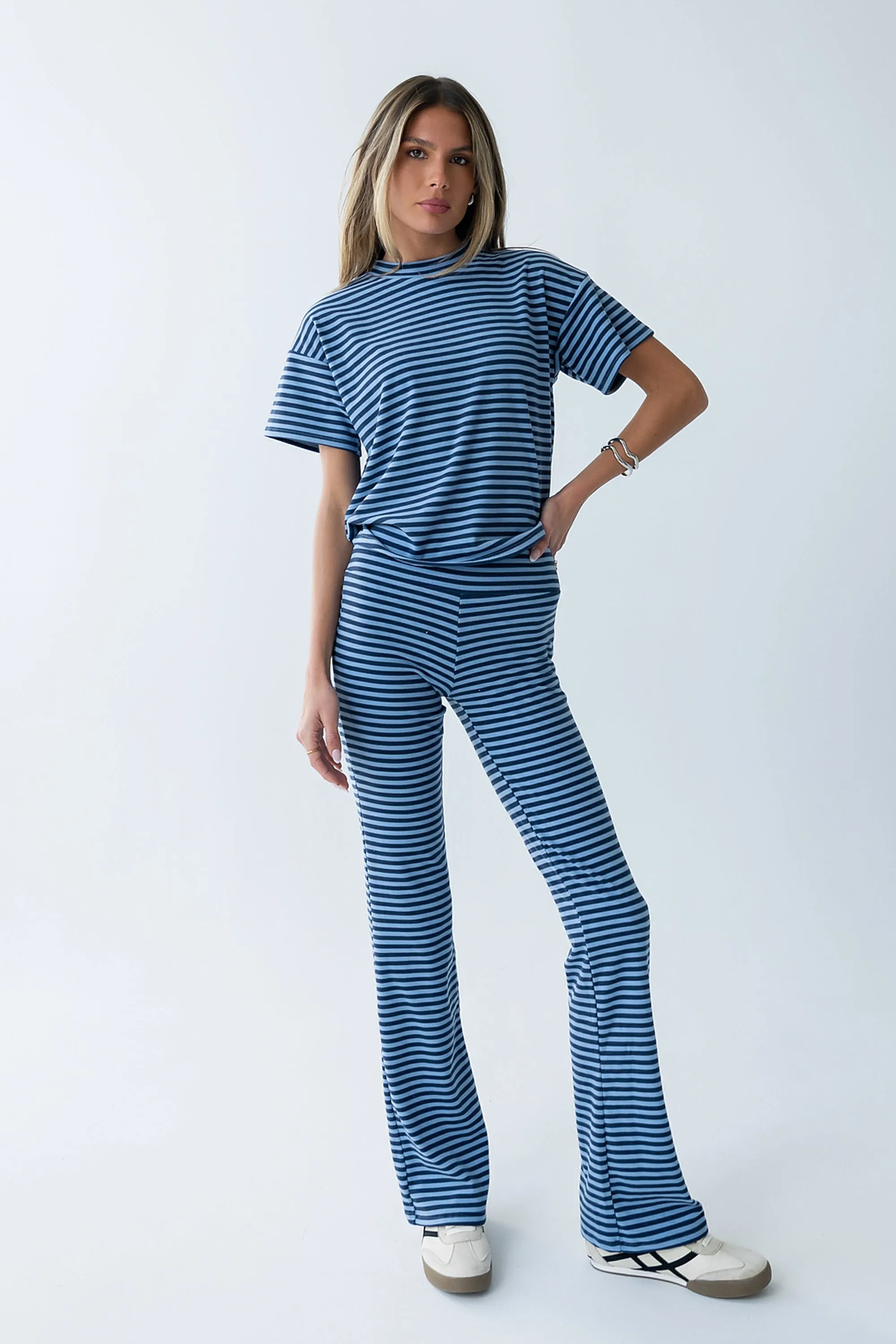 Jannet Striped Top in Navy sold by bohme product image thumbnail 4