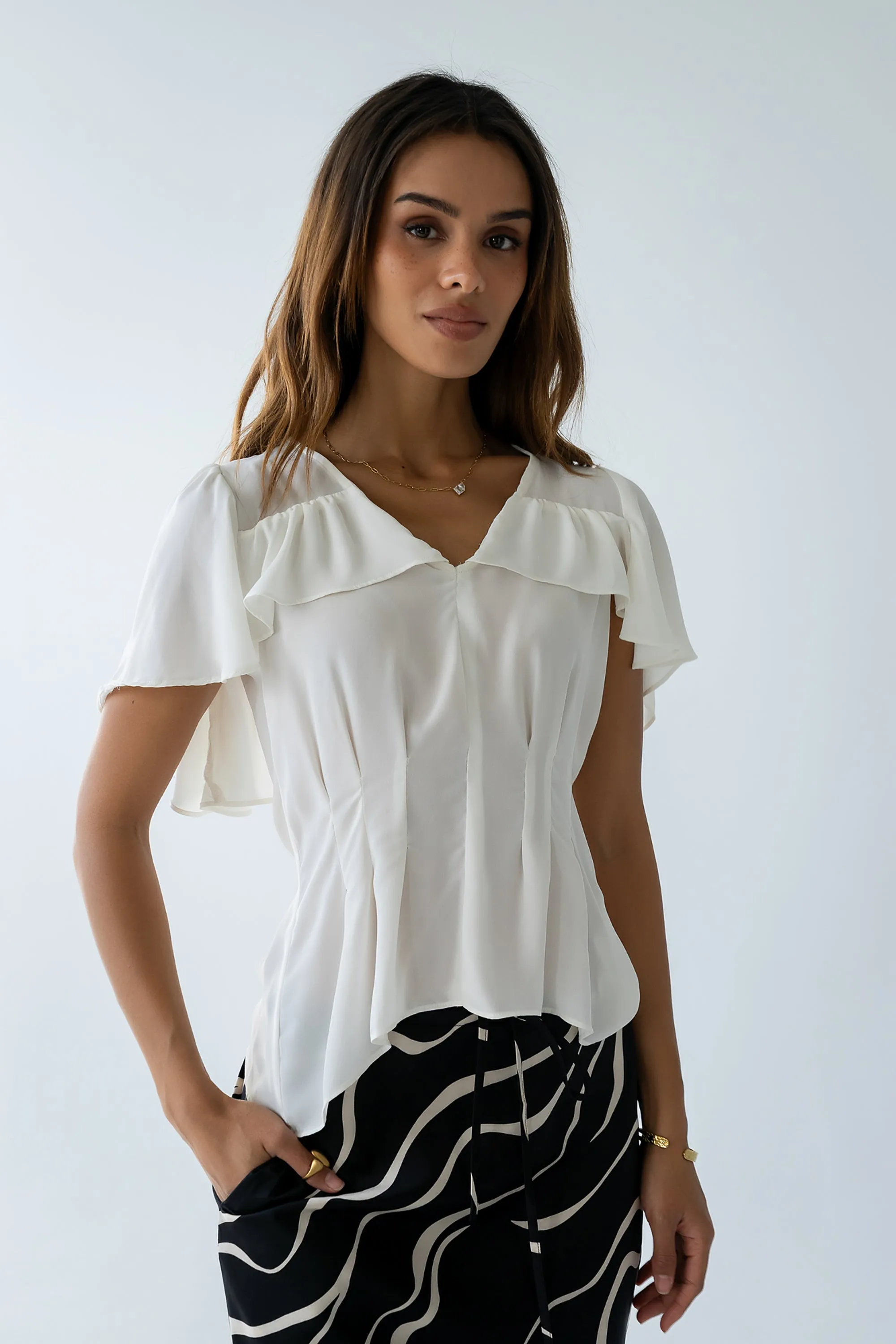 Bernice Sheer Blouse sold by bohme