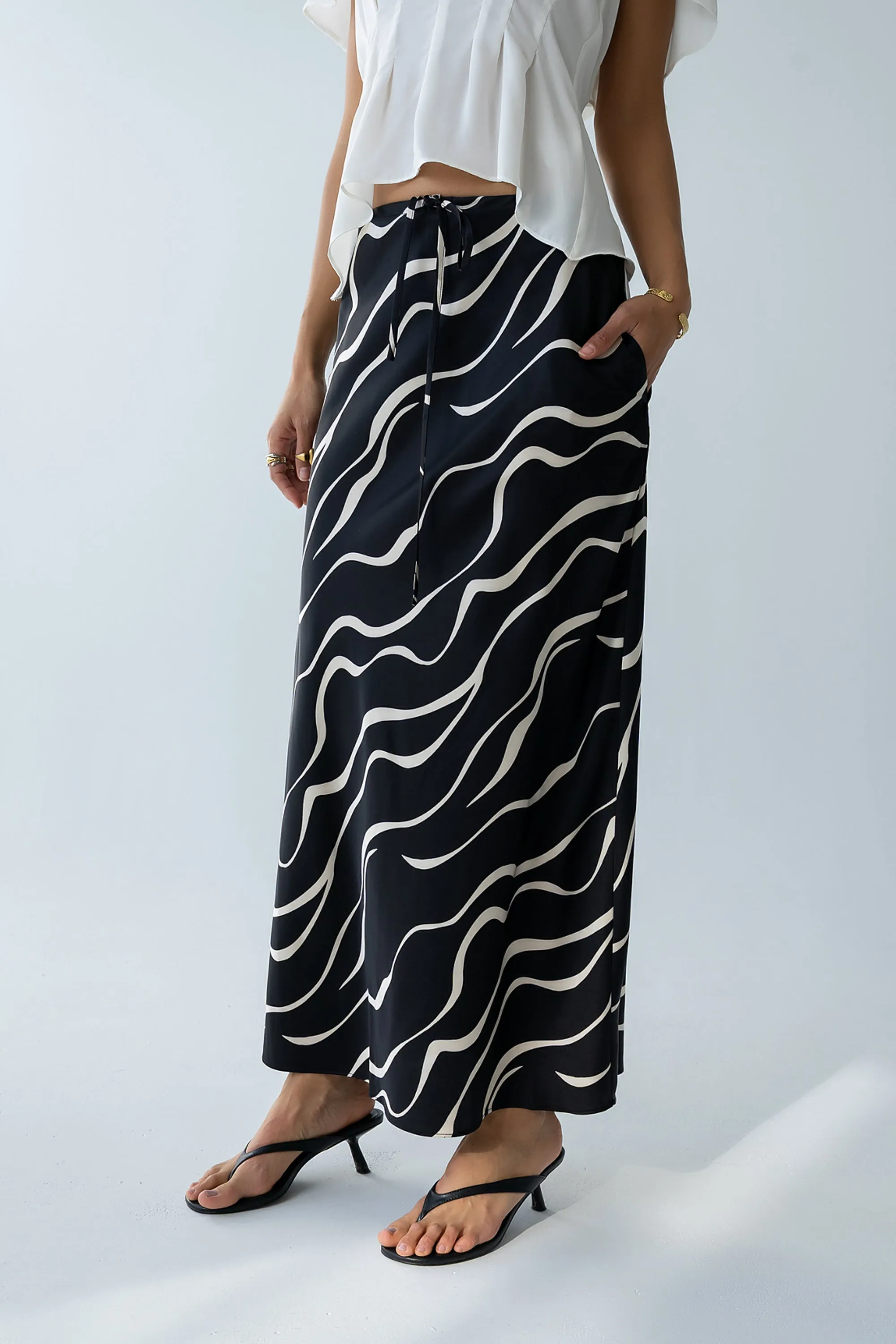 Ariel Abstract Maxi Skirt - FINAL SALE sold by bohme product image thumbnail 2