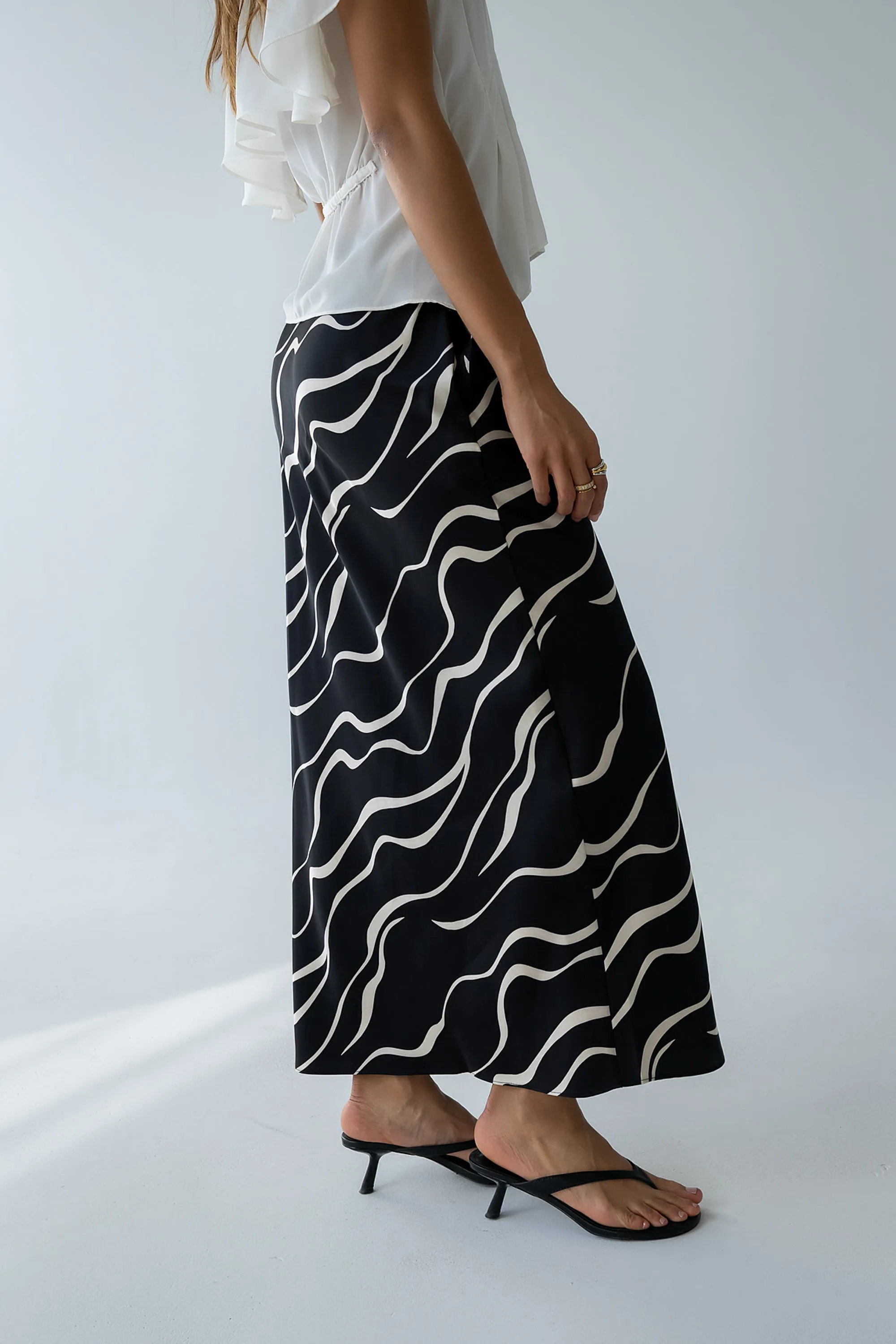 Ariel Abstract Maxi Skirt - FINAL SALE sold by bohme product image thumbnail 4