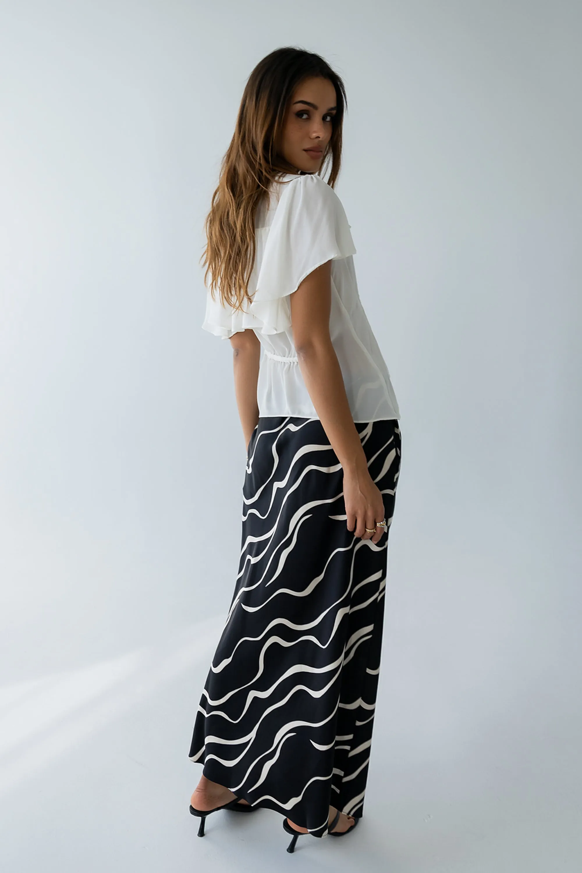 Ariel Abstract Maxi Skirt - FINAL SALE sold by bohme product image thumbnail 5