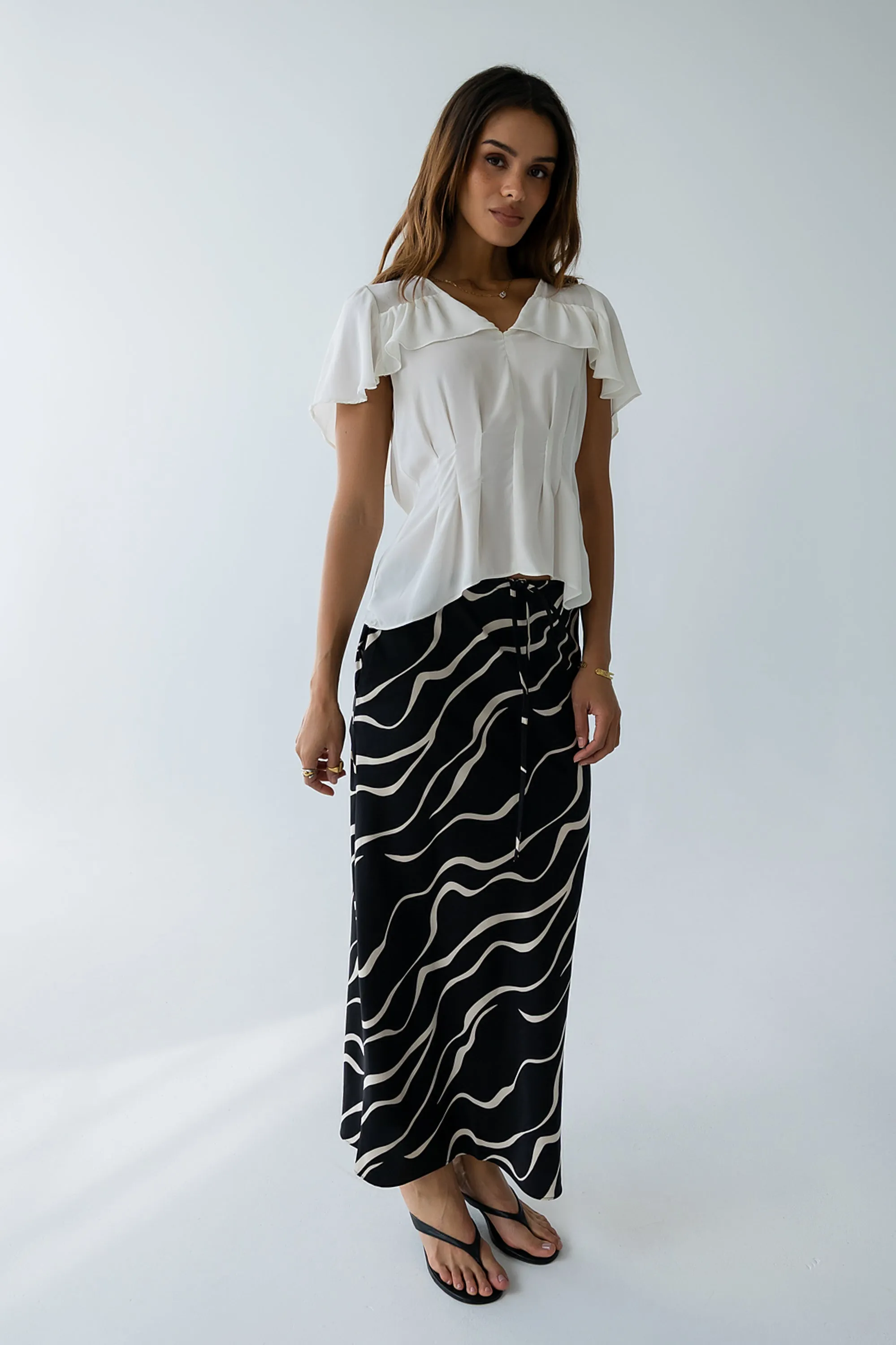Ariel Abstract Maxi Skirt - FINAL SALE sold by bohme product image thumbnail 3