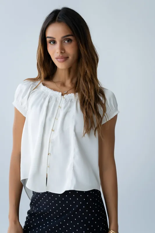Sidney Satin Blouse made by bohme
