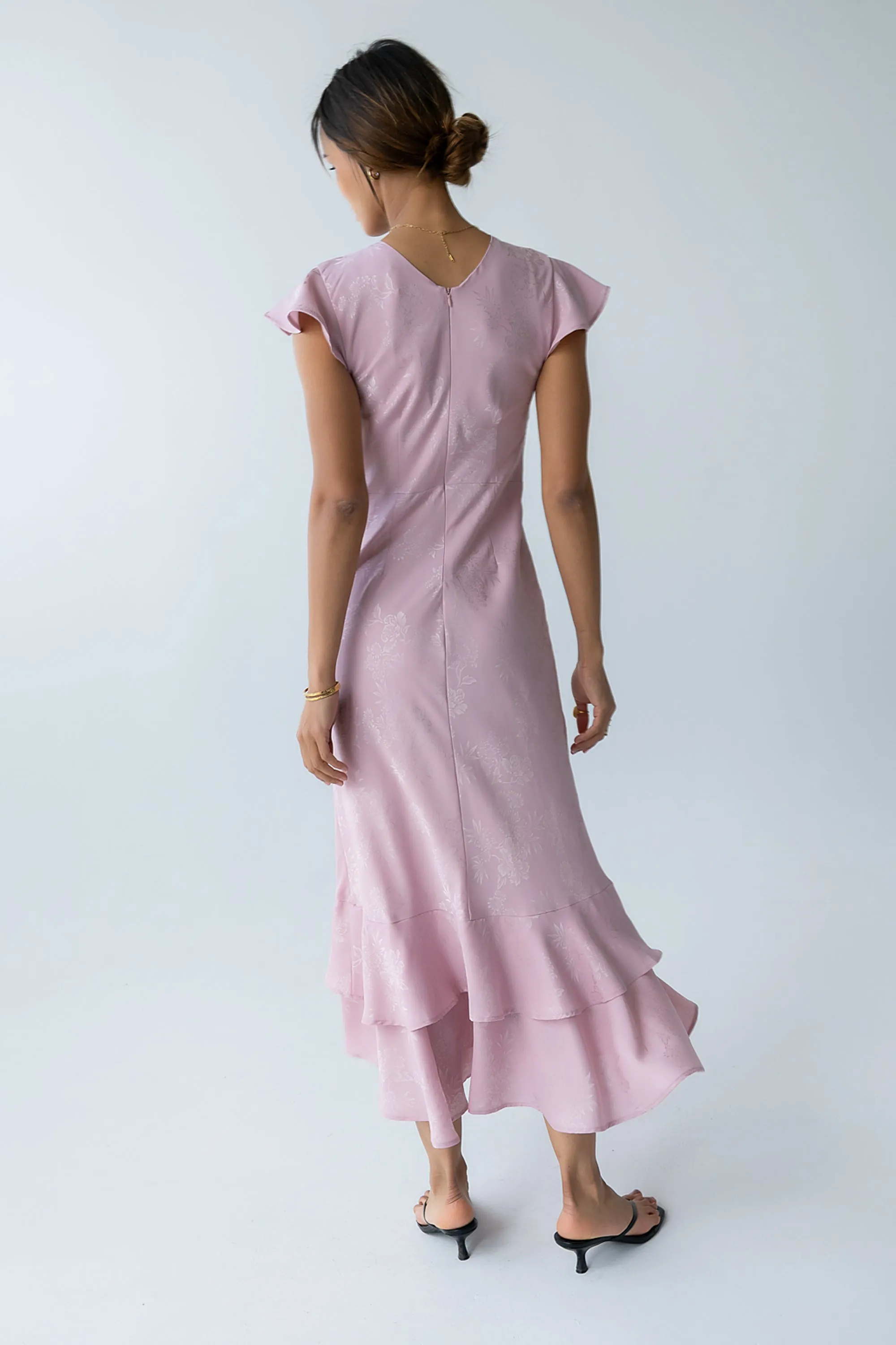 Mateo Floral Maxi Dress in Pink sold by bohme product image thumbnail 4