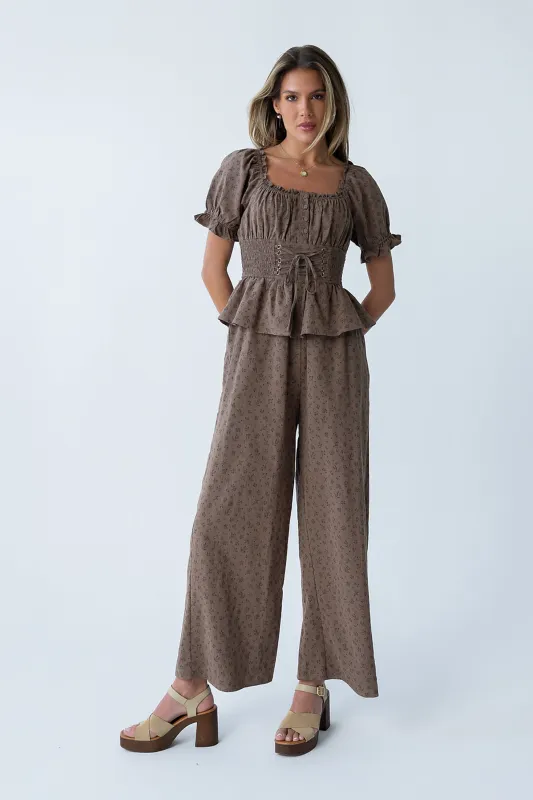 Nancy Floral Jumpsuit made by bohme