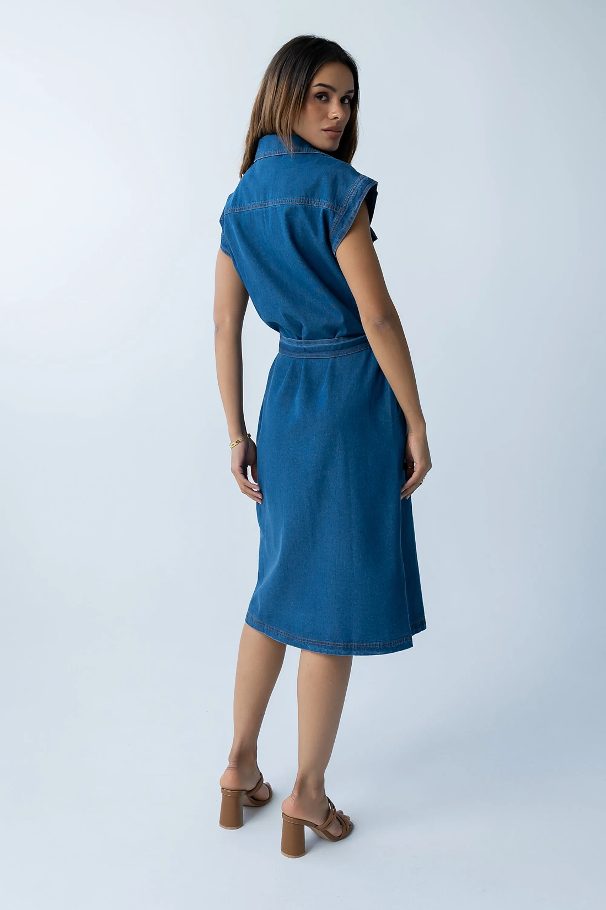 Randall Denim Midi Dress sold by bohme product image thumbnail 4