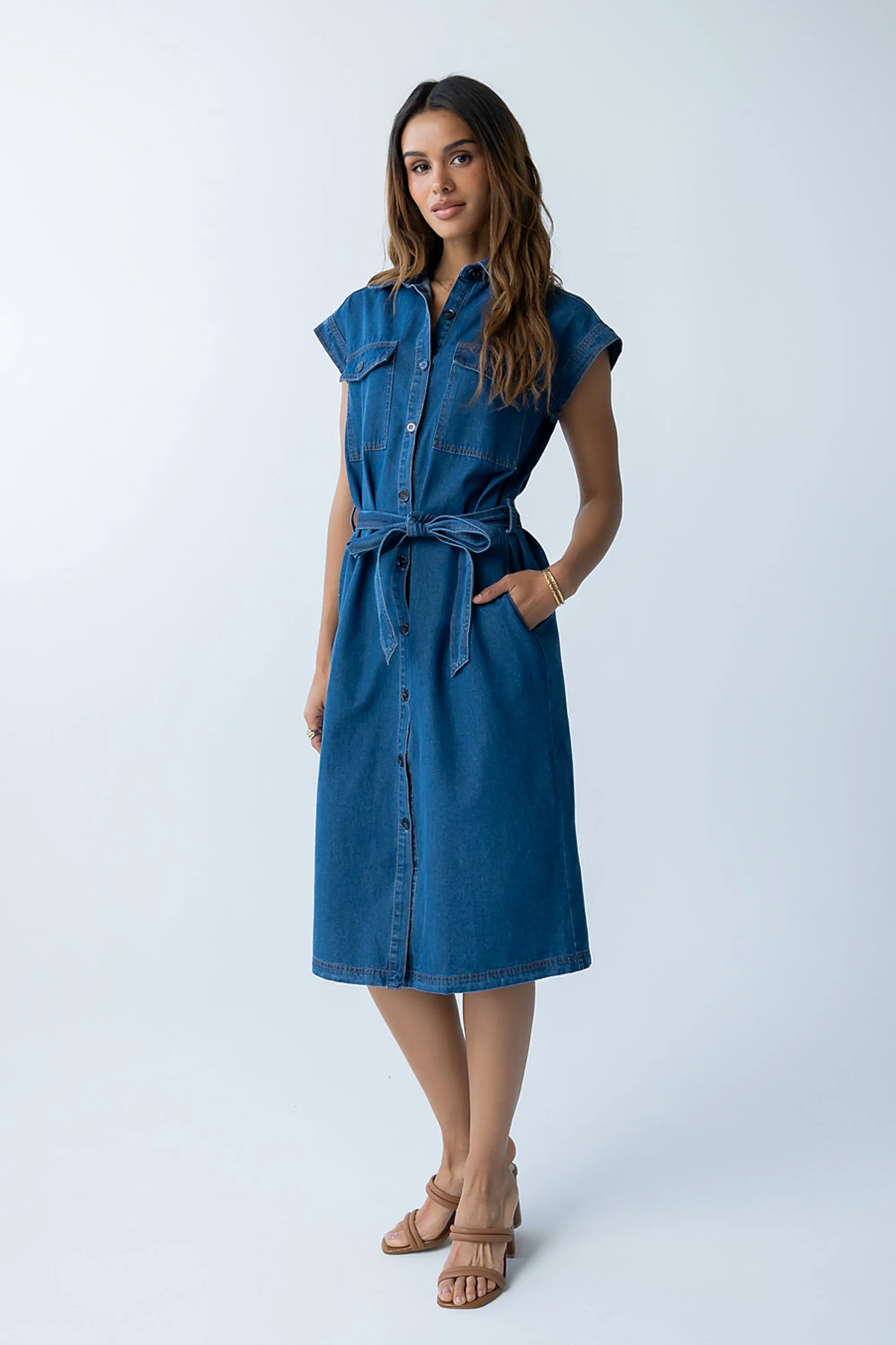 Randall Denim Midi Dress sold by bohme product image thumbnail 5