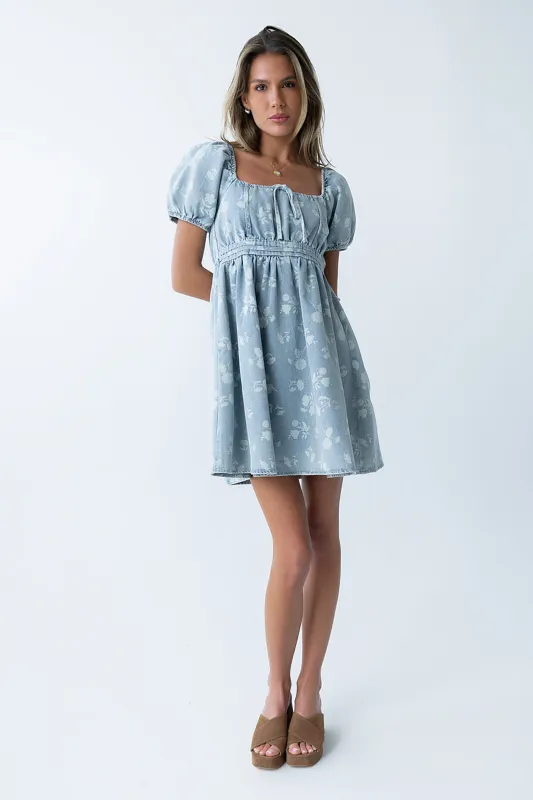 Matilda Denim Mini Dress made by bohme