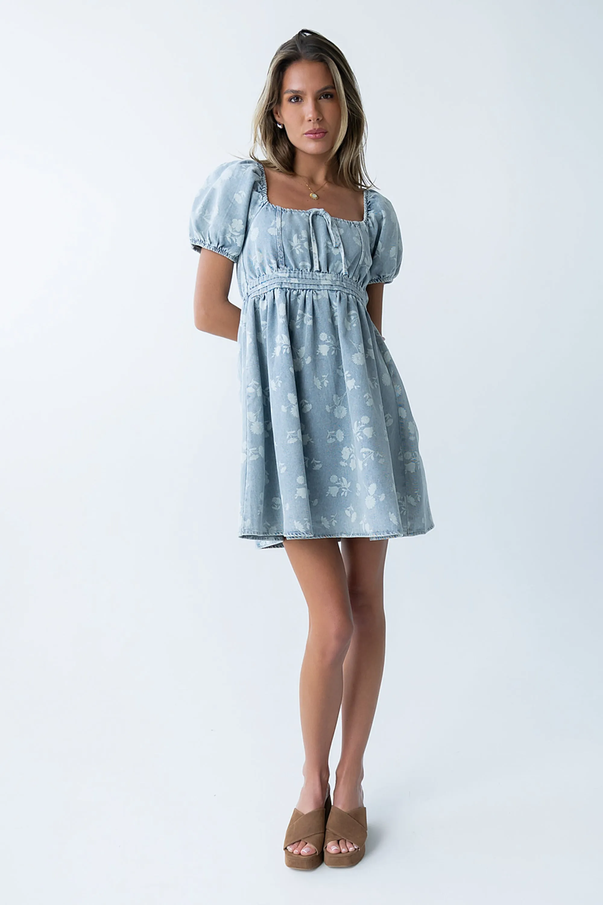 Matilda Denim Mini Dress sold by bohme