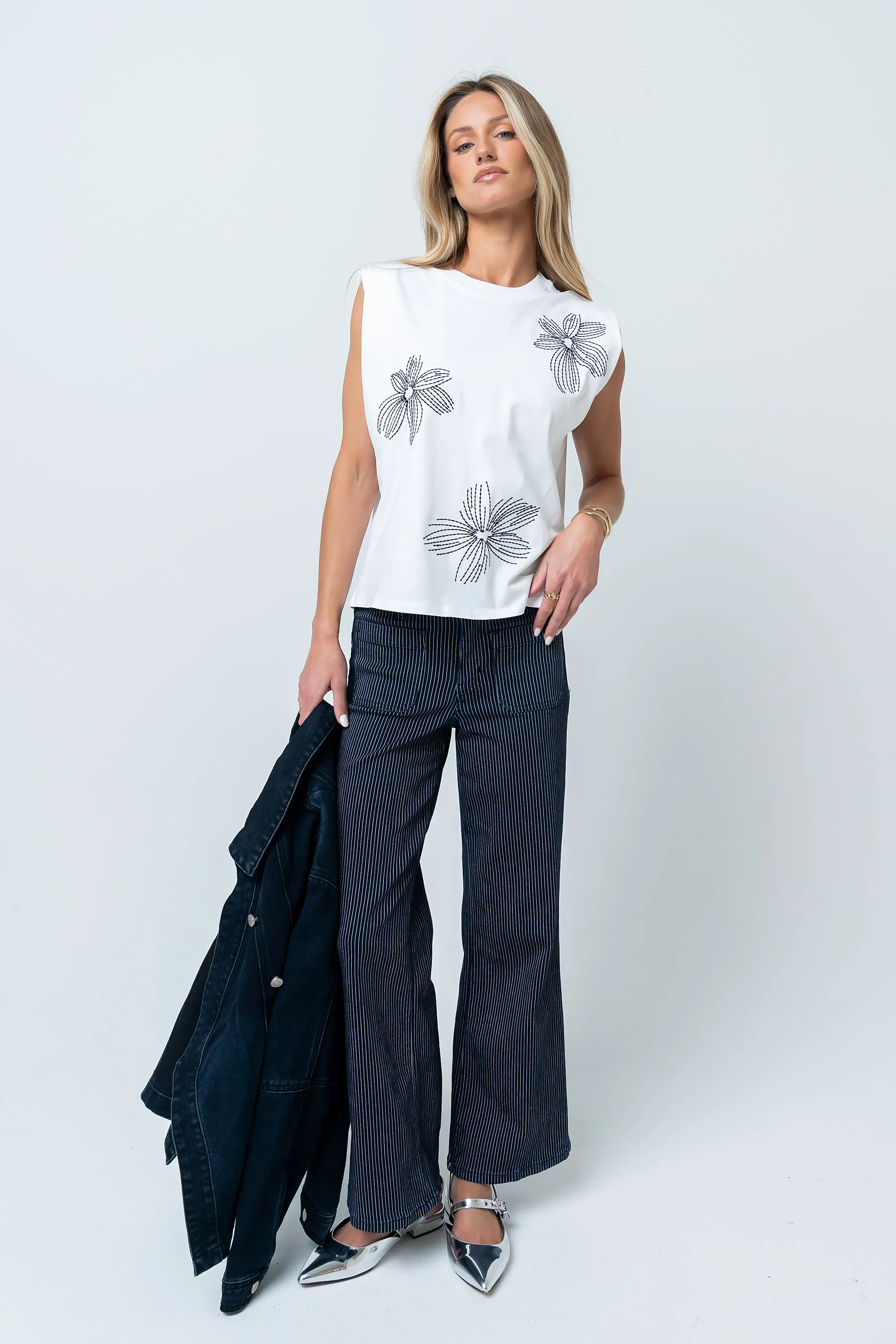 Bree Embroidered Top sold by bohme product image thumbnail 2