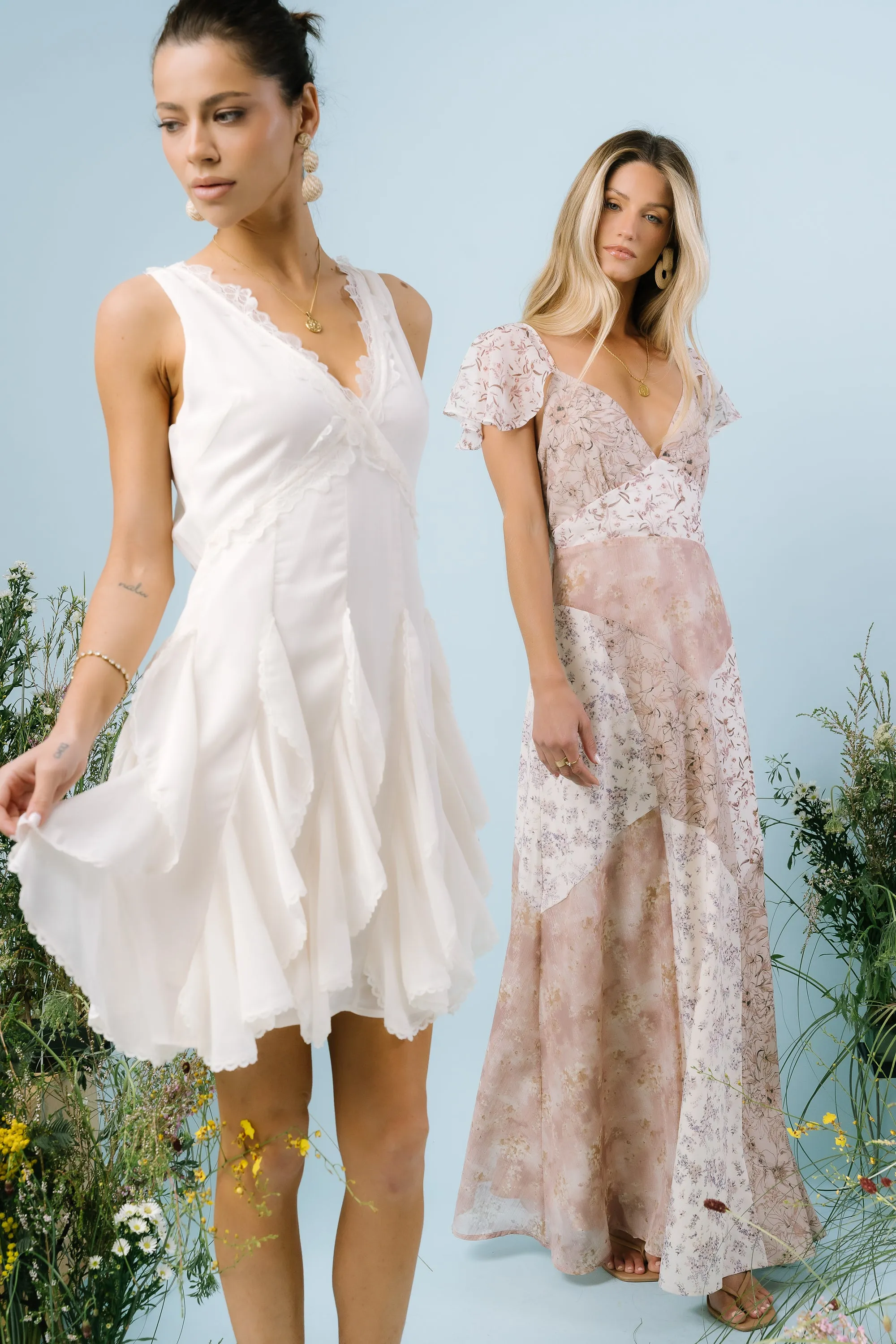 Kadie Ruffle Mini Dress sold by bohme product image thumbnail 5