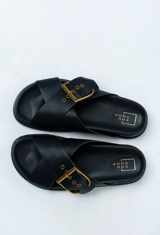 Barb Sandal in Black made by bohme