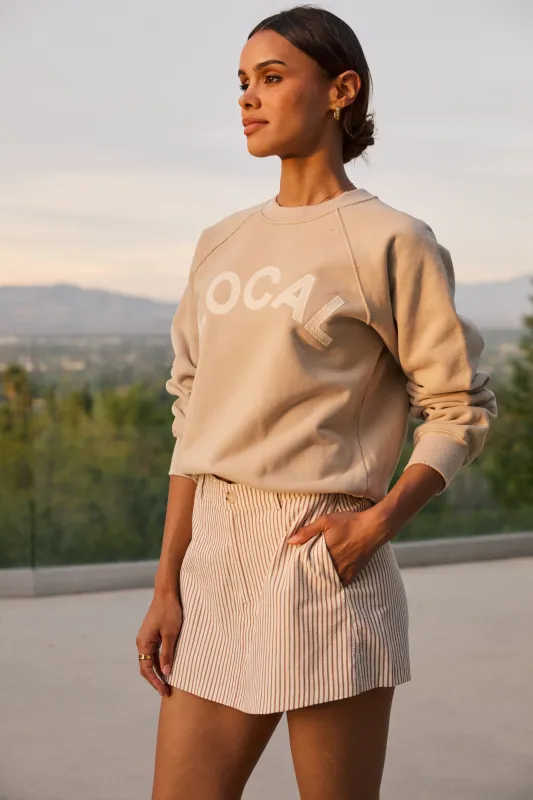 Local Sweatshirt in Beige made by bohme