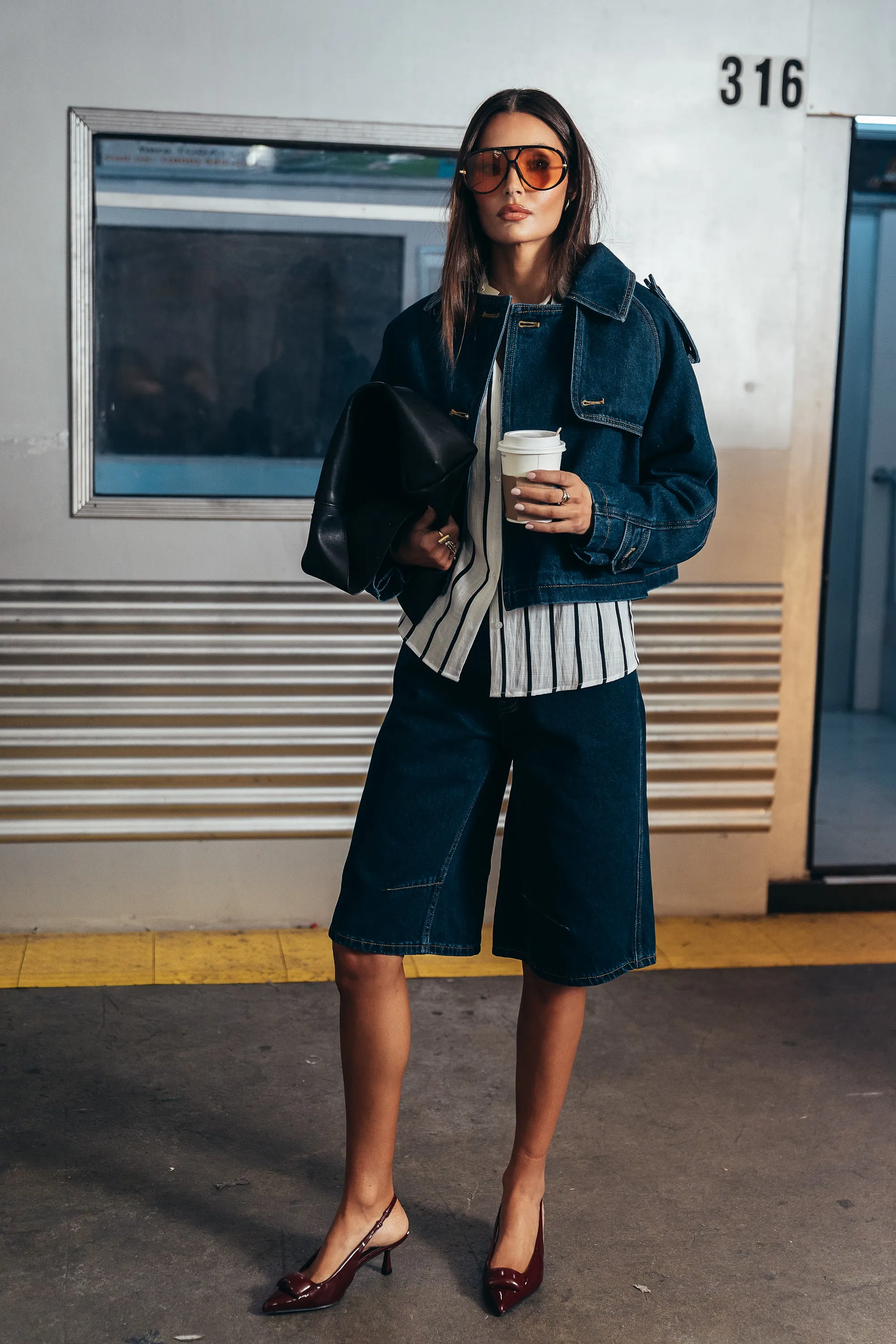 Sally Cropped Trench Coat sold by bohme product image thumbnail 2