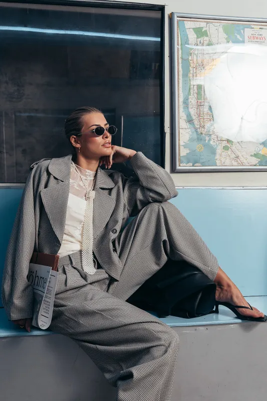 Abby Cropped Trench Coat made by bohme