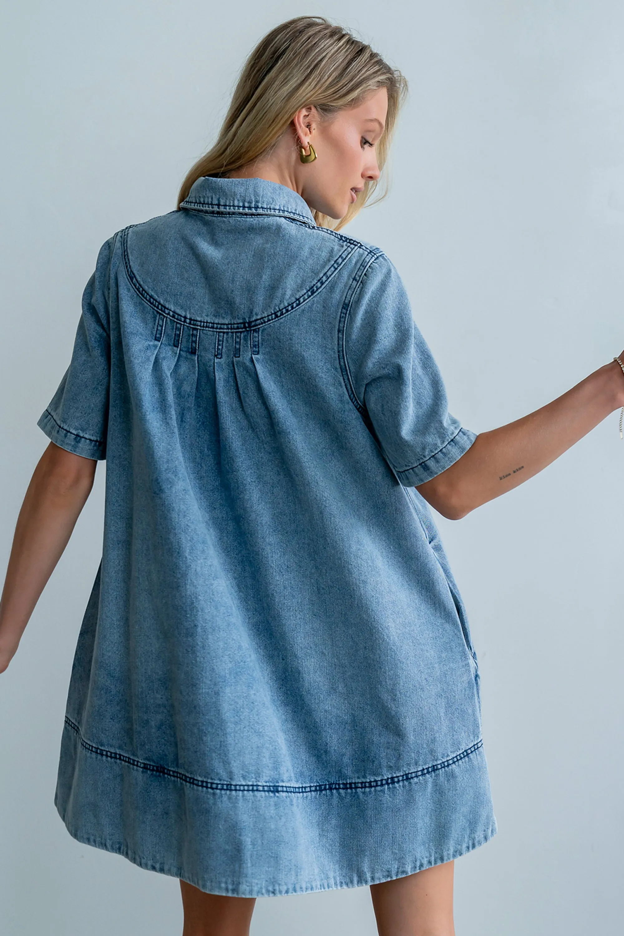 Julia Denim Midi Dress sold by bohme product image thumbnail 4