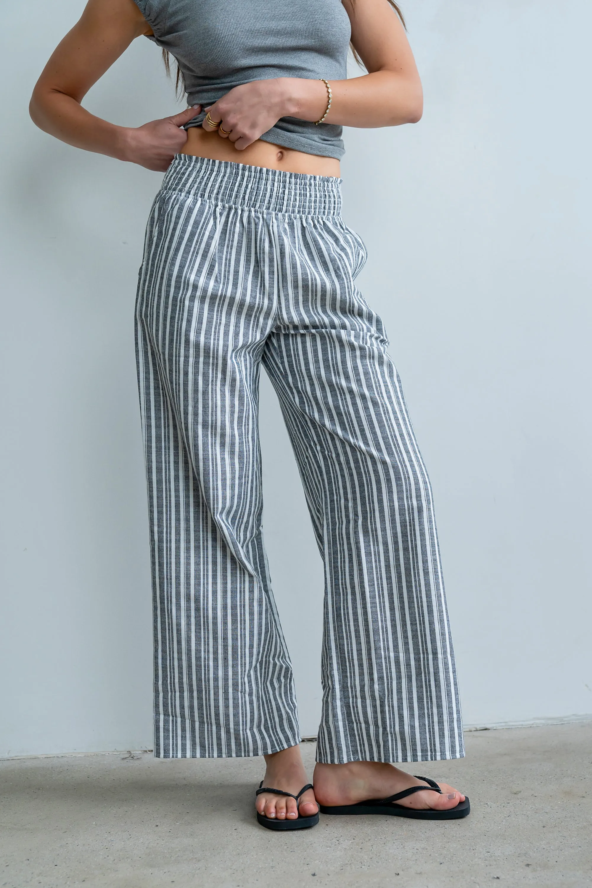 Indiana Striped Pants in Black sold by bohme product image thumbnail 3