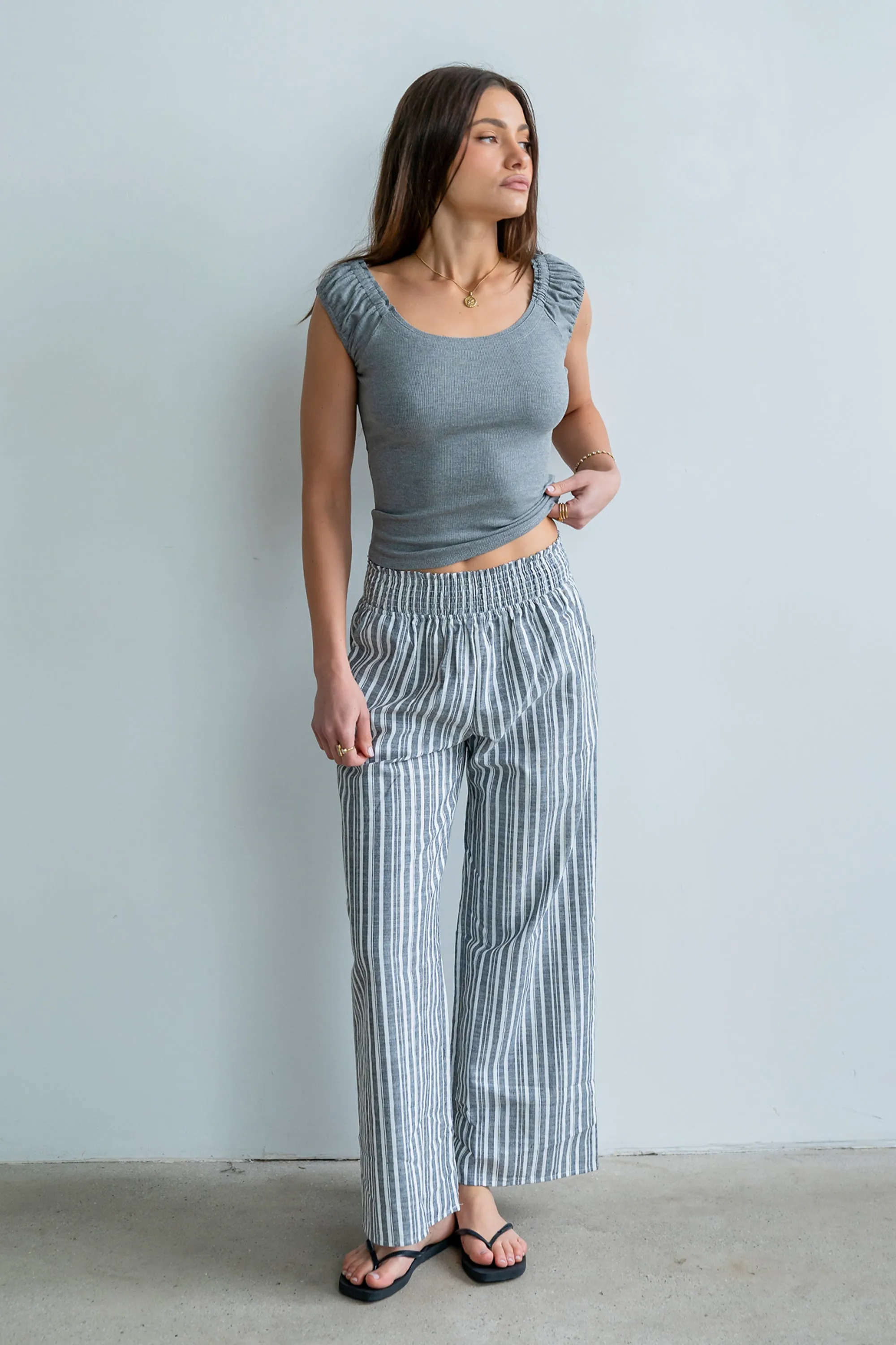 Indiana Striped Pants in Black sold by bohme product image thumbnail 2