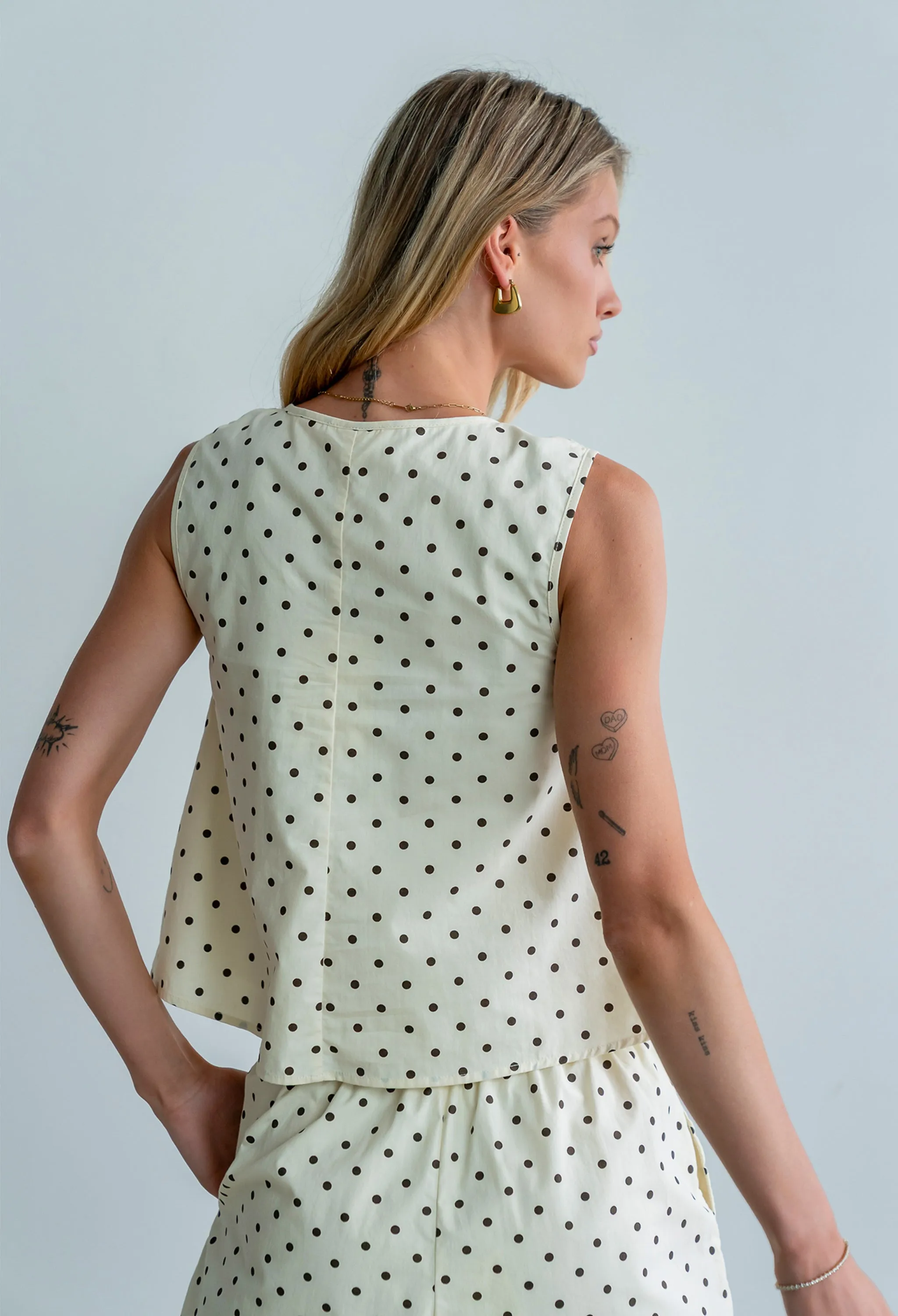 Mattie Polka Dot Tank Top sold by bohme product image thumbnail 4