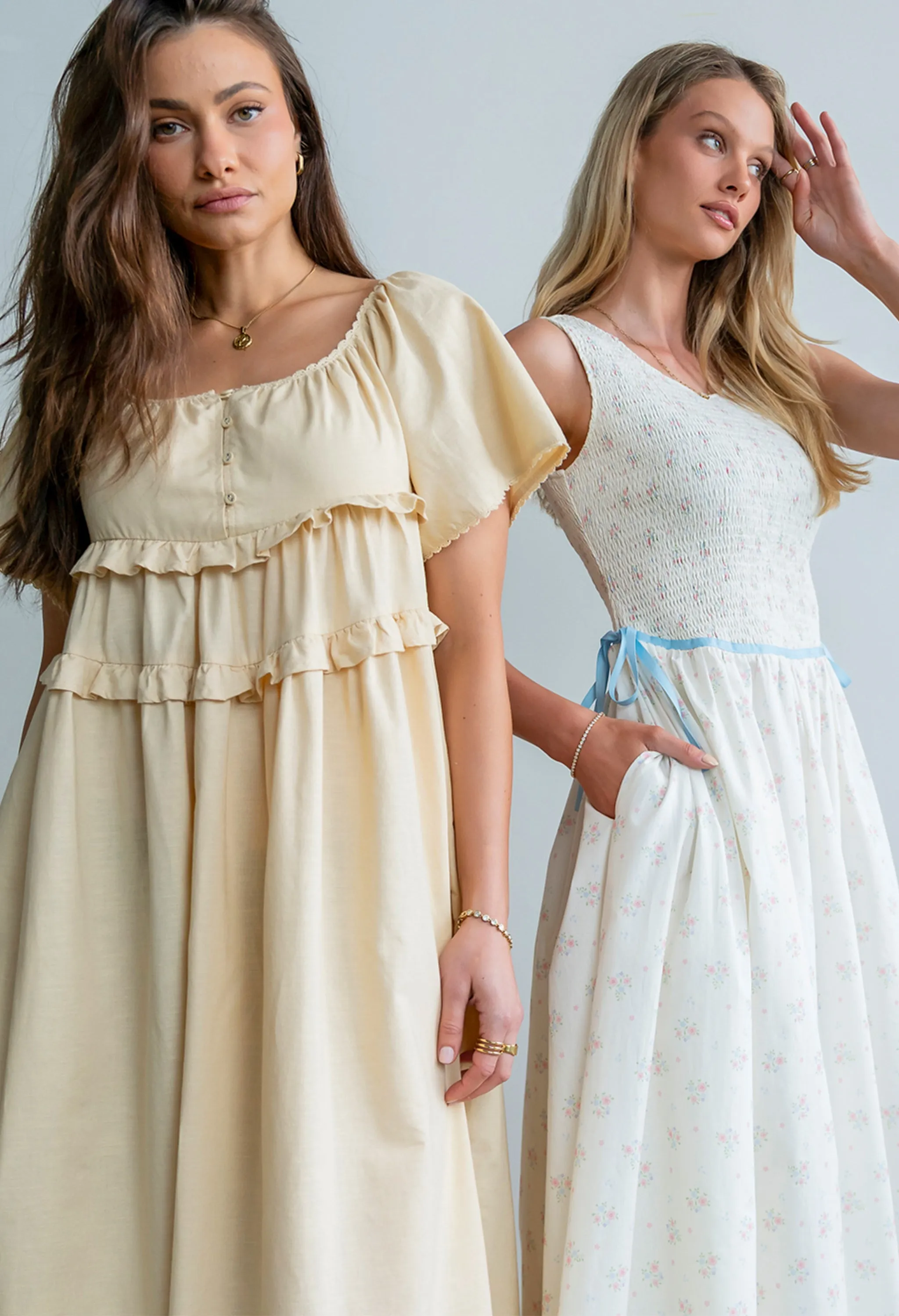 Kennedy Ruffle Maxi Dress sold by bohme product image thumbnail 3