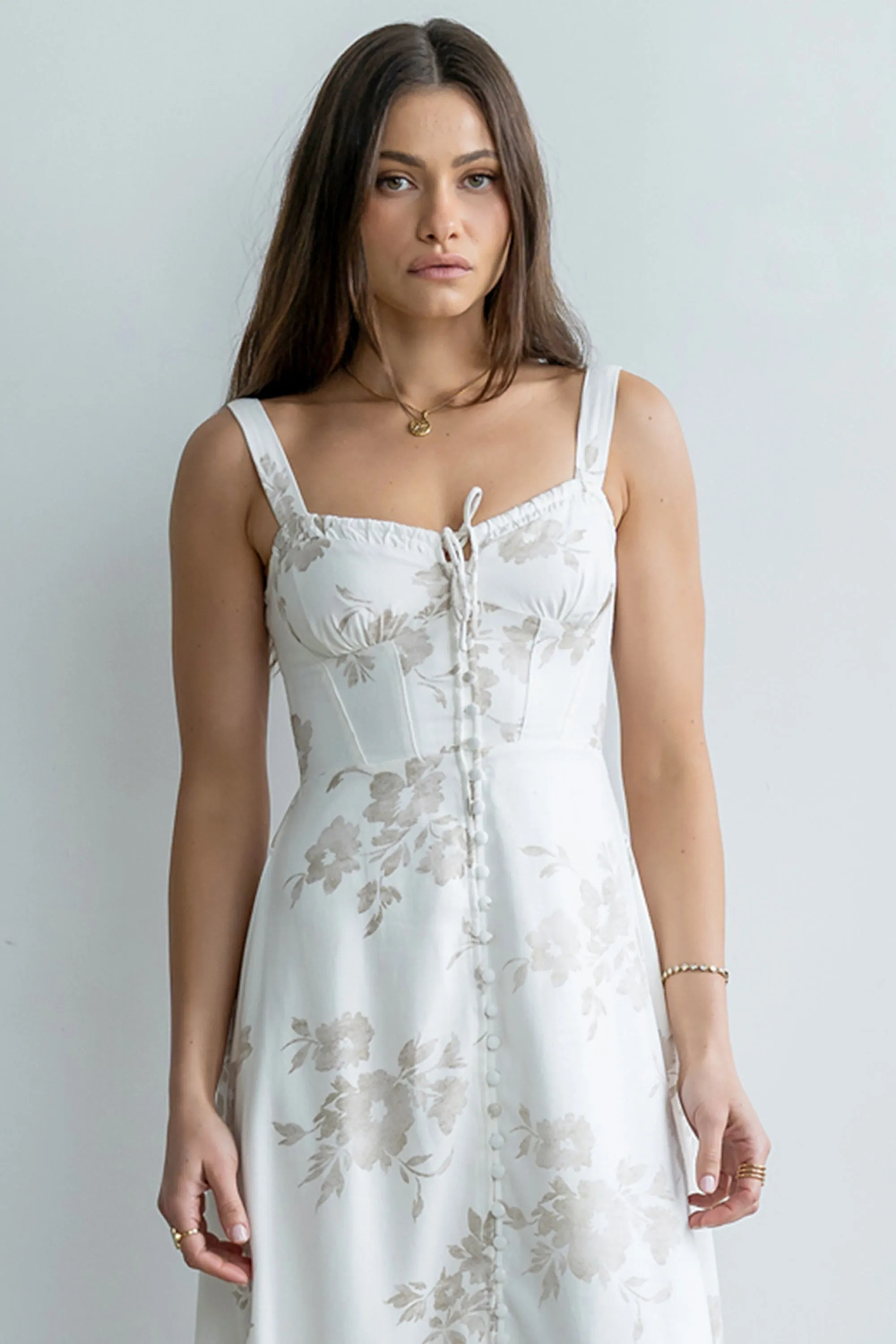 Brandy Floral Midi Dress sold by bohme product image thumbnail 4