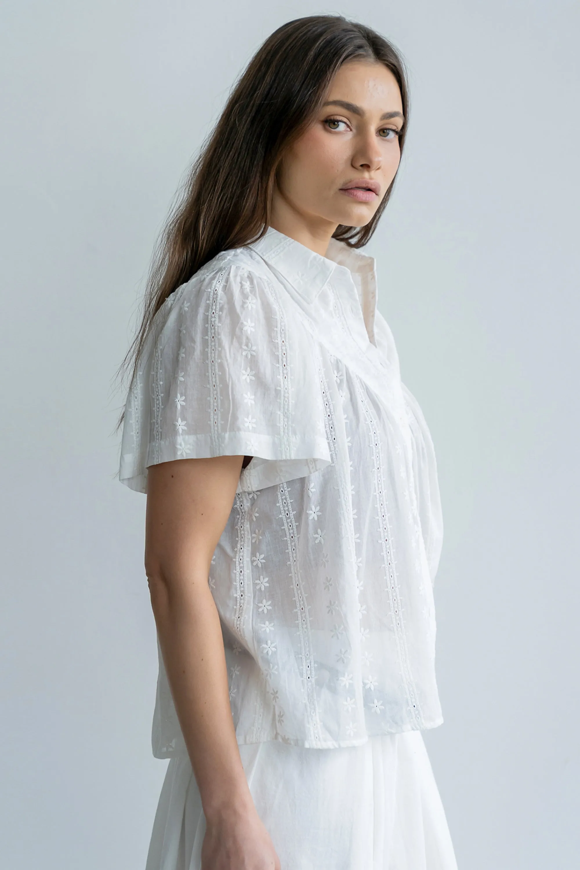 Tina Sheer Button Up sold by bohme product image thumbnail 3