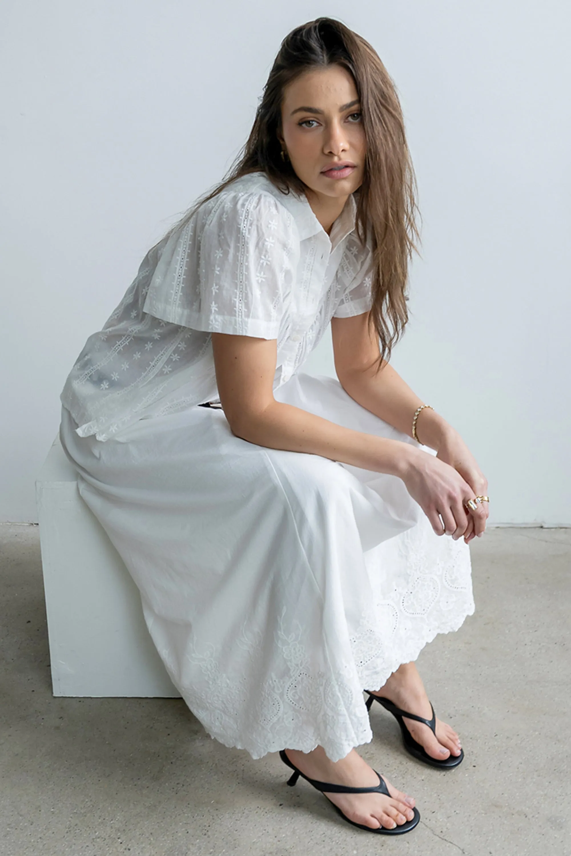Tina Sheer Button Up sold by bohme product image thumbnail 5
