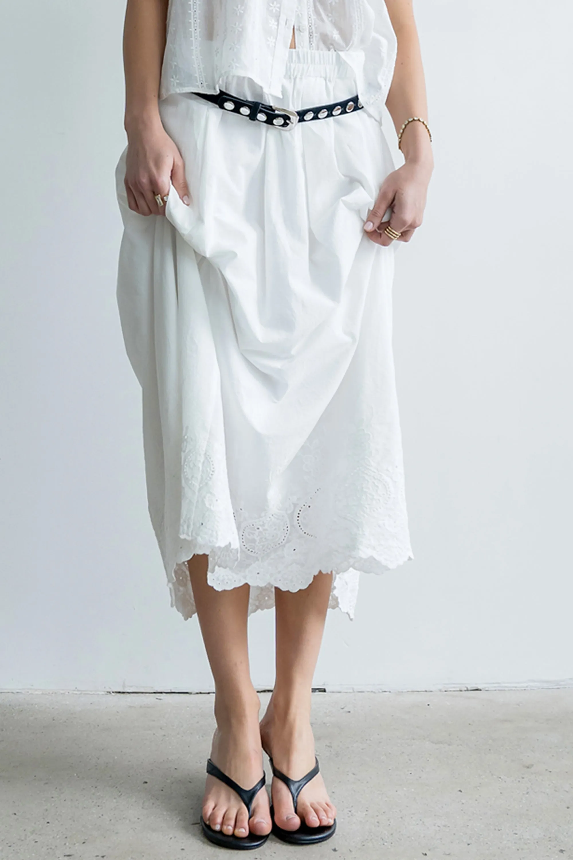 Chloe Embroidered Maxi Skirt - FINAL SALE sold by bohme product image thumbnail 2