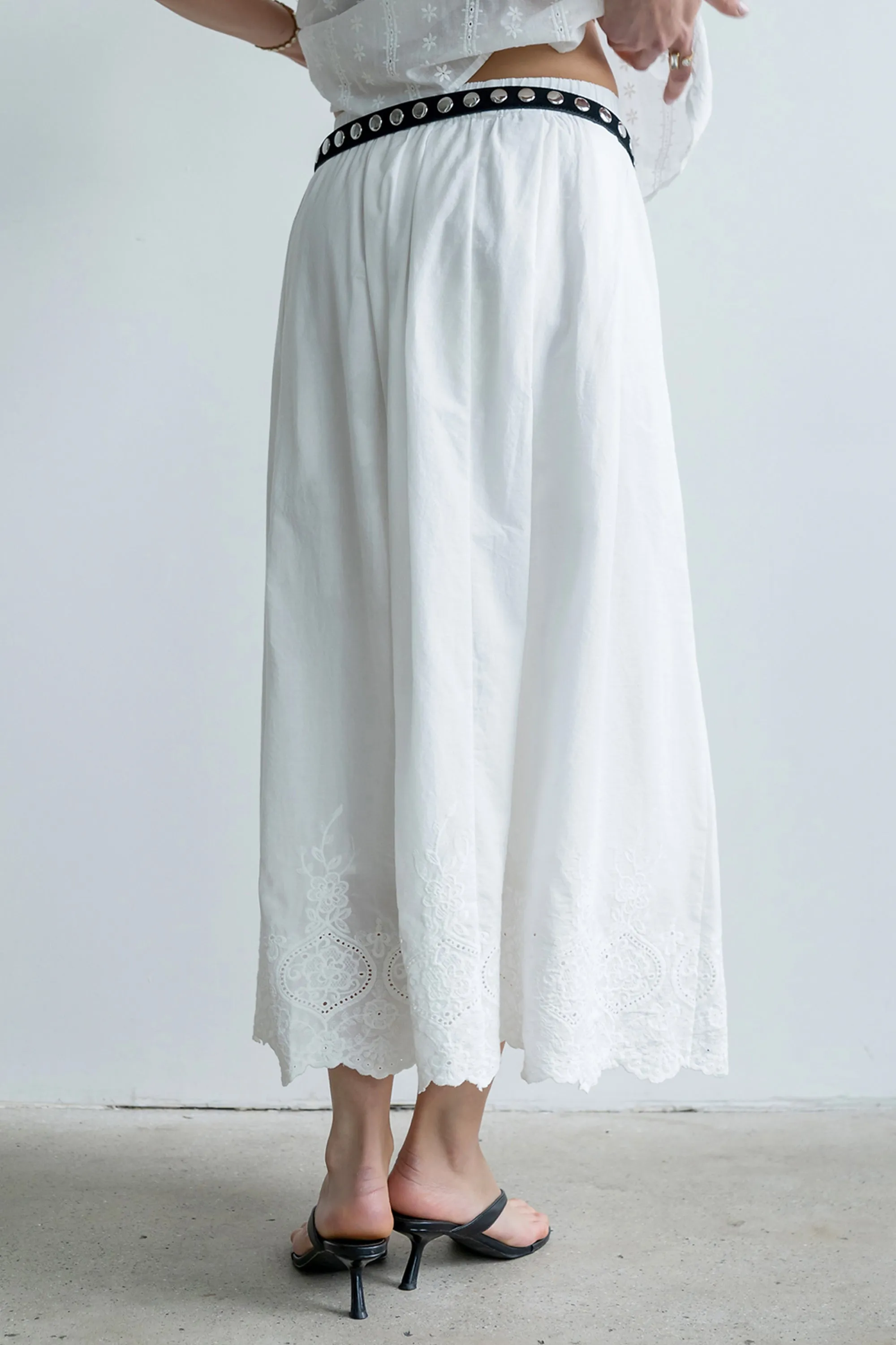 Chloe Embroidered Maxi Skirt - FINAL SALE sold by bohme product image thumbnail 5