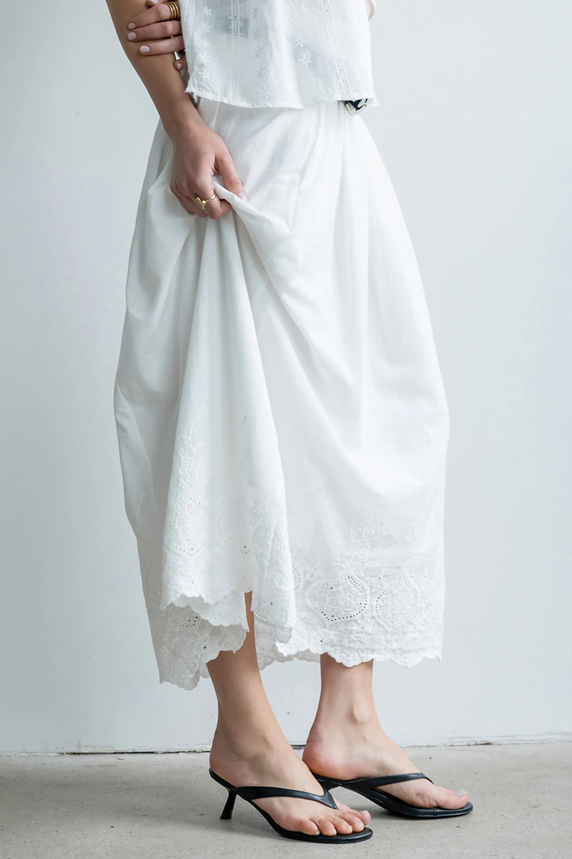 Chloe Embroidered Maxi Skirt - FINAL SALE sold by bohme product image thumbnail 4