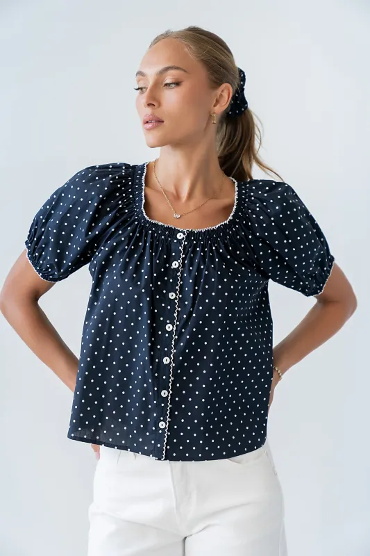 Dasha Polka Dot Blouse - FINAL SALE made by bohme
