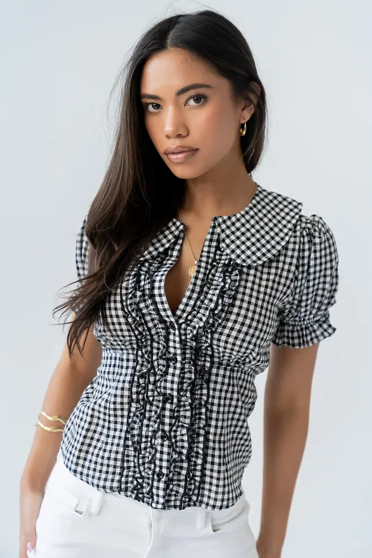 Charlie Button Up in Black made by bohme