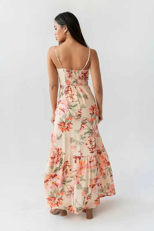 Maysen Floral Maxi Dress made by bohme