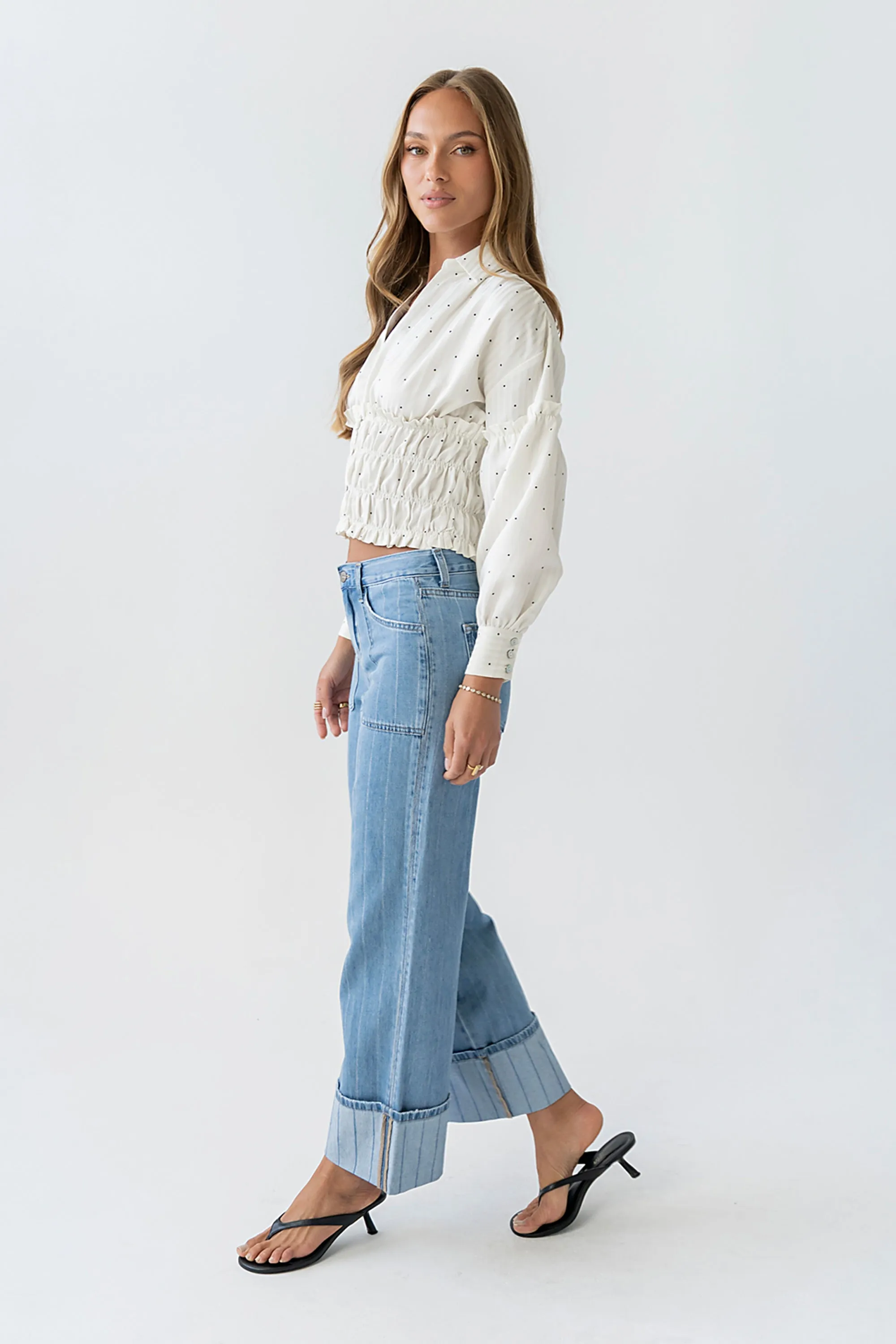Marta Polka Dot Blouse sold by bohme product image thumbnail 3