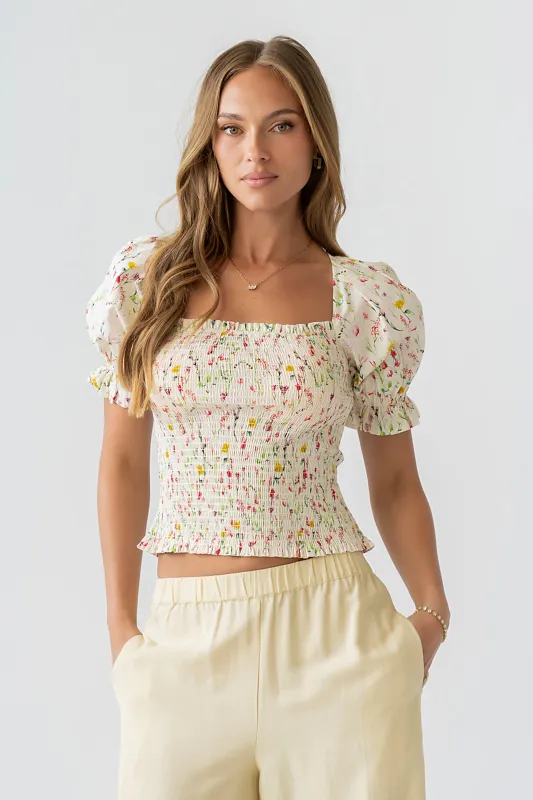 Gia Smocked Blouse made by bohme