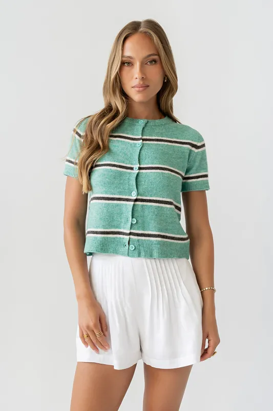 Kelley Striped Cardigan made by bohme