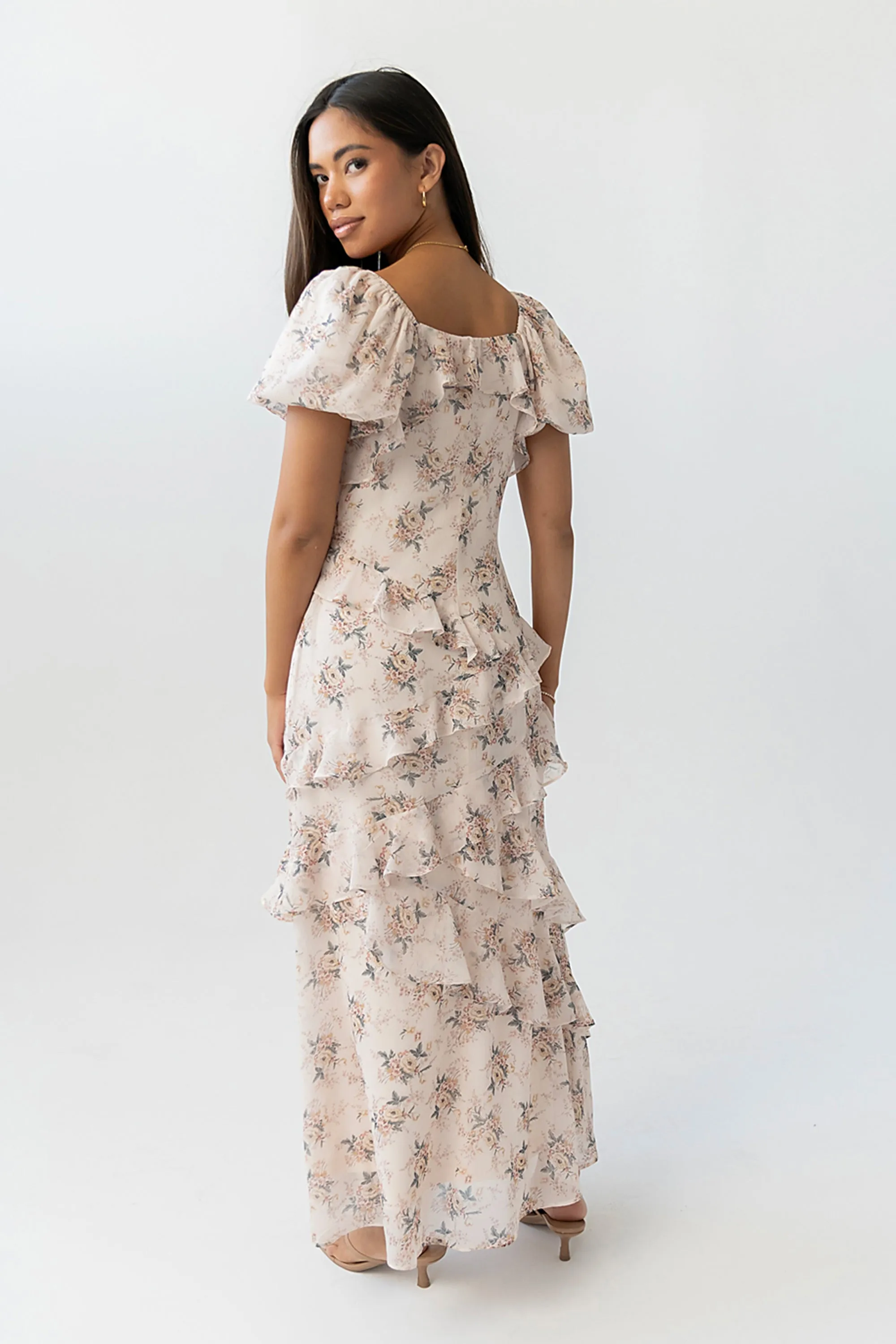 Oakley Ruffle Floral Maxi Dress sold by bohme product image thumbnail 3