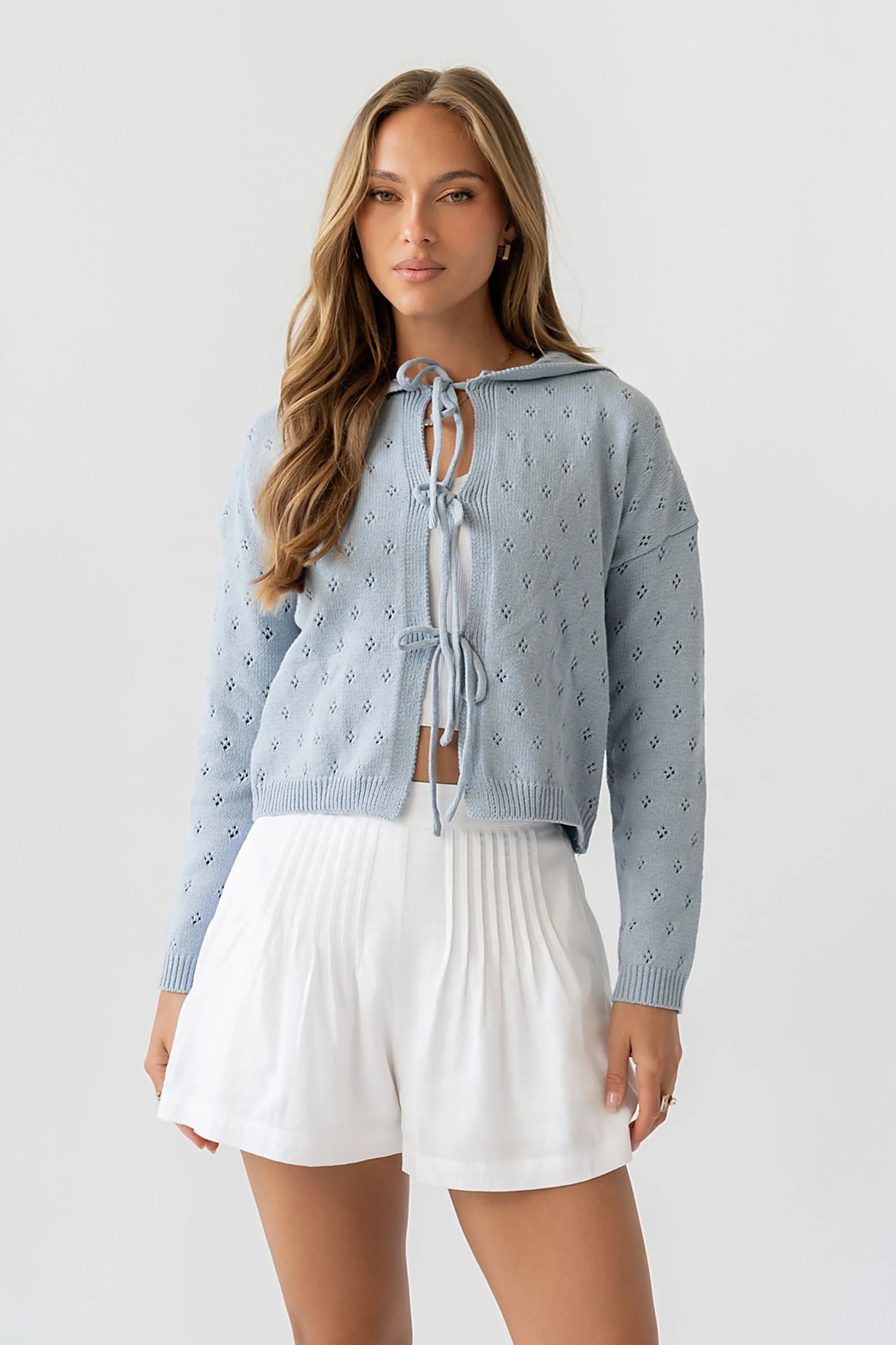 Jenny Pleated Shorts in Ivory sold by bohme product image thumbnail 4