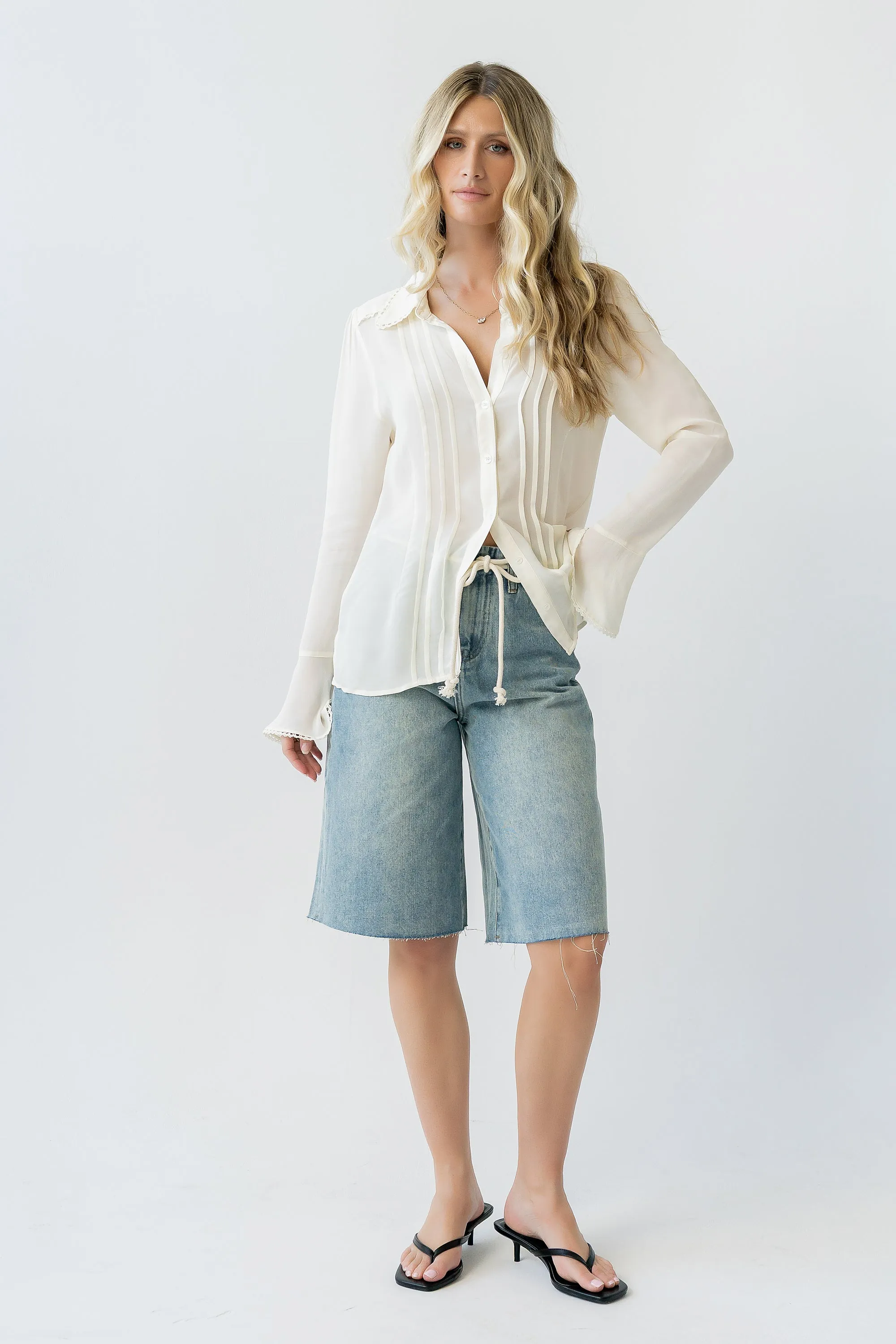 Margot Sheer Button Up sold by bohme product image thumbnail 3