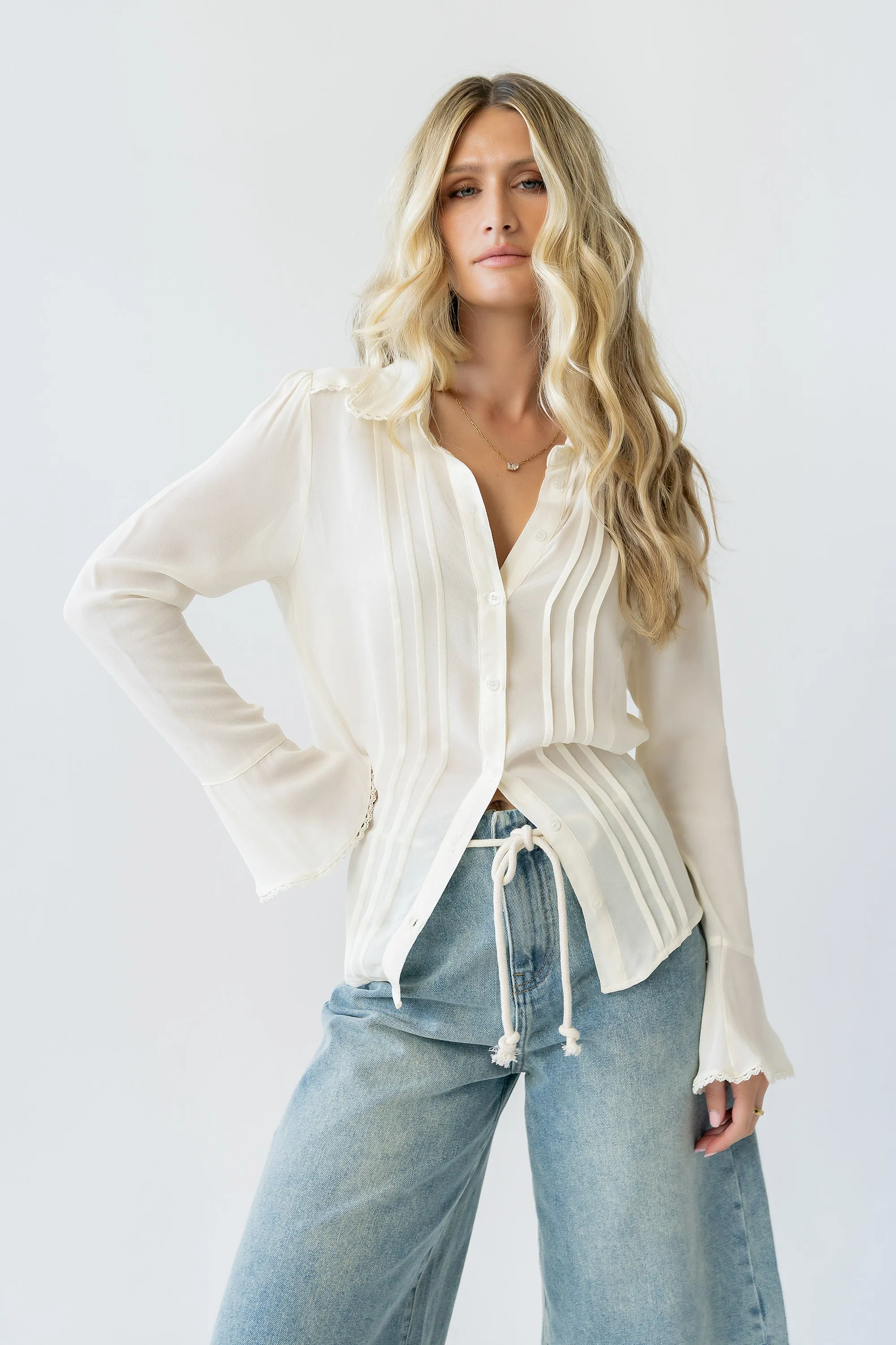 Margot Sheer Button Up sold by bohme product image thumbnail 2