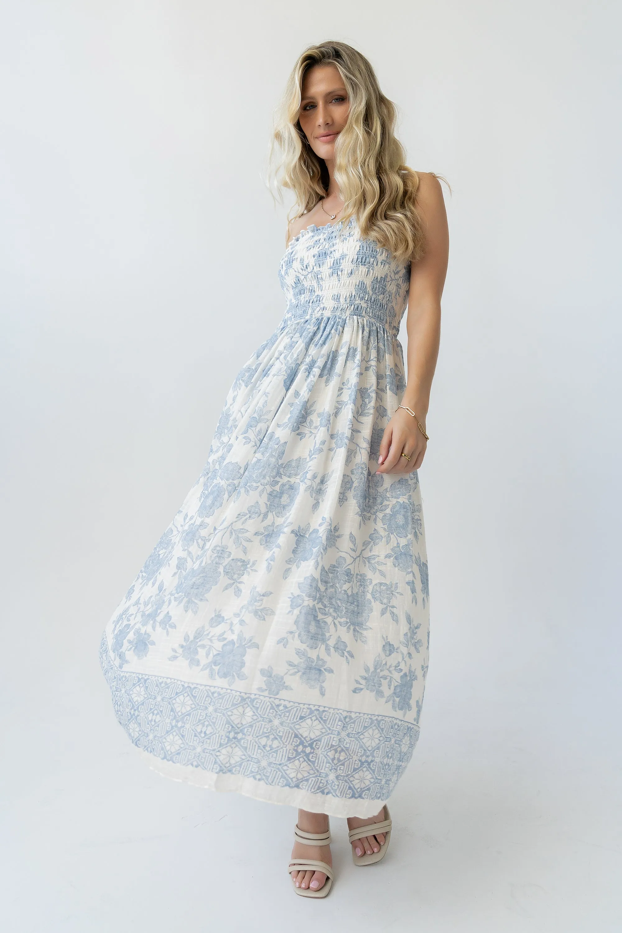 Kamry Strapless Midi Dress - FINAL SALE sold by bohme product image thumbnail 3