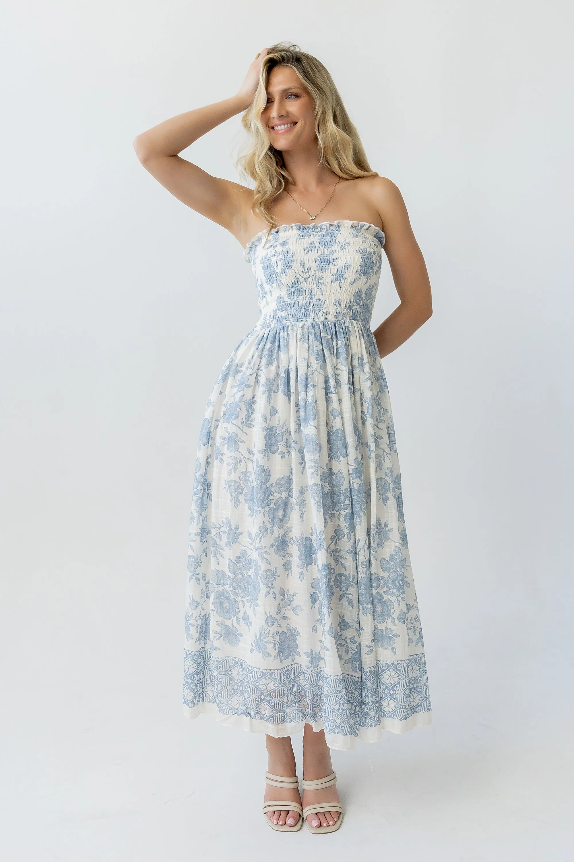 Kamry Strapless Midi Dress - FINAL SALE sold by bohme product image thumbnail 5