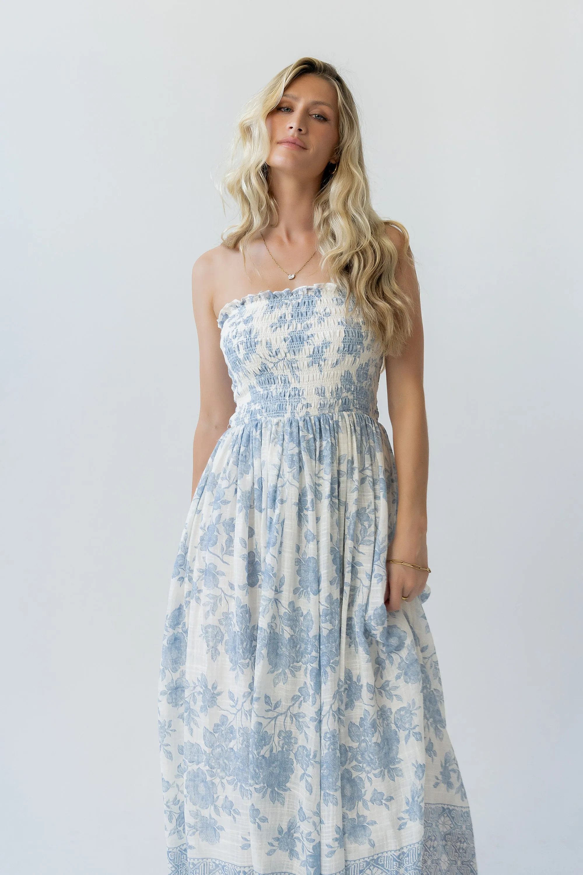 Kamry Strapless Midi Dress - FINAL SALE sold by bohme product image thumbnail 4