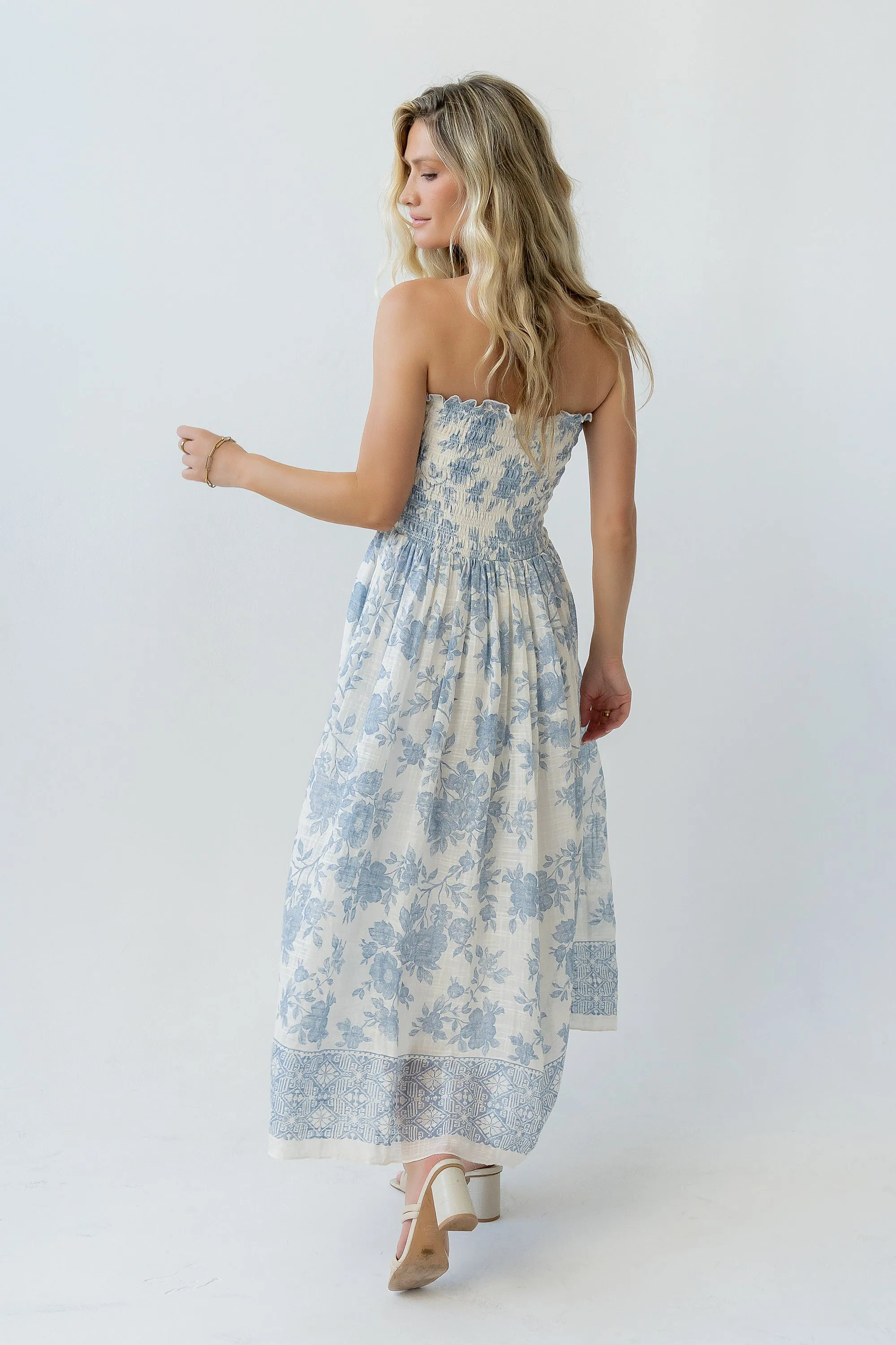 Kamry Strapless Midi Dress - FINAL SALE sold by bohme product image thumbnail 2