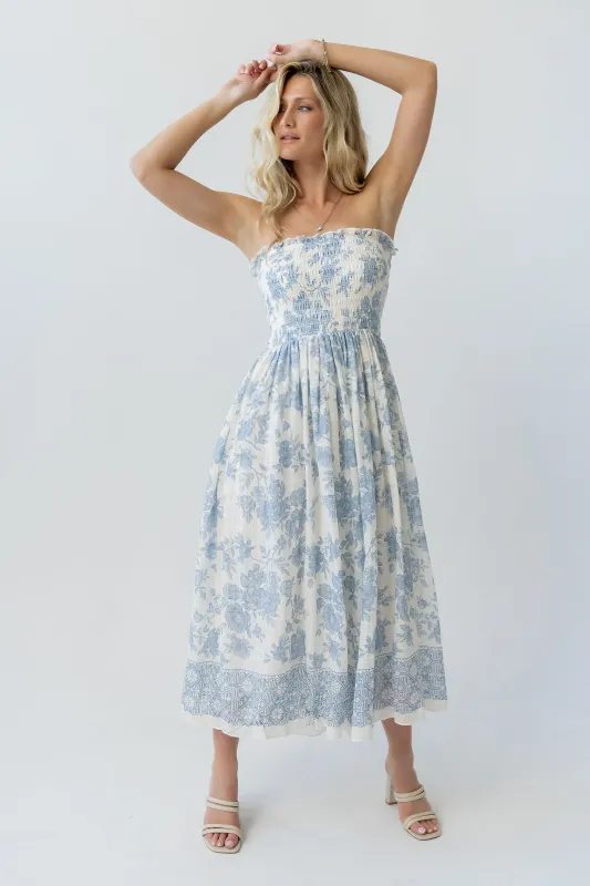 Kamry Strapless Midi Dress - FINAL SALE made by bohme