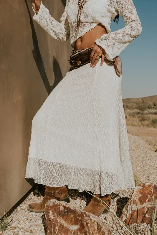 Brynn Lace Maxi Skirt made by bohme