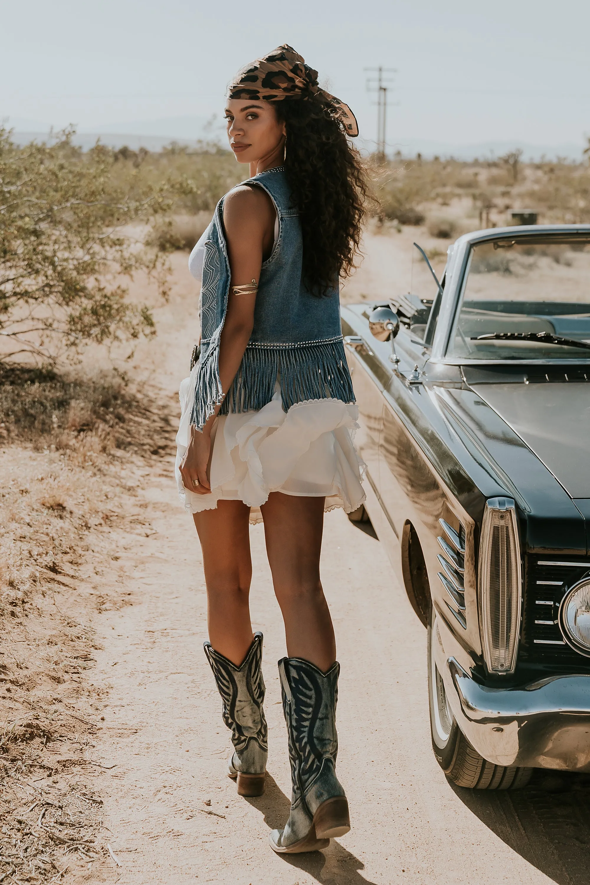 Taysha Denim Vest sold by bohme product image thumbnail 4