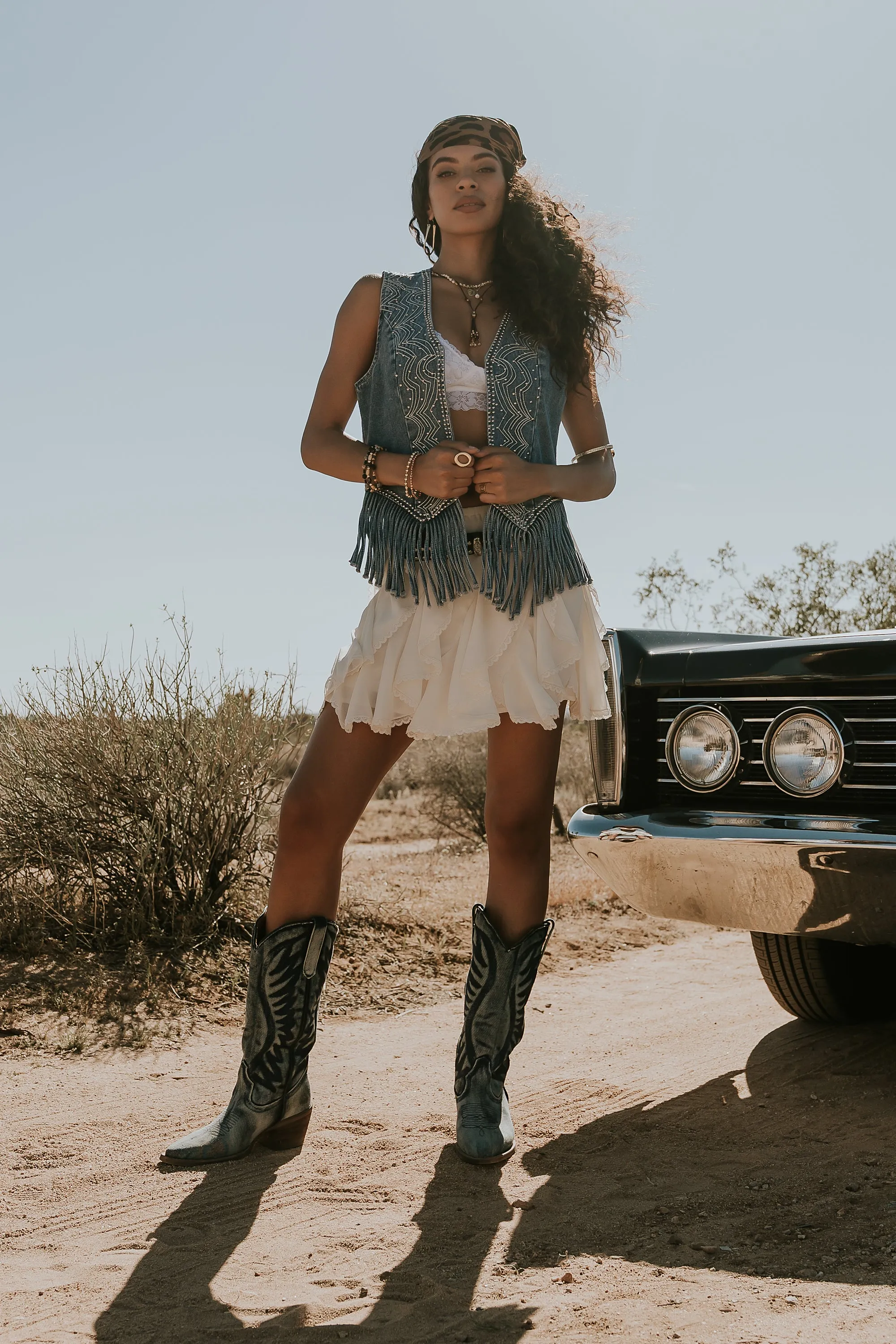 Taysha Denim Vest sold by bohme product image thumbnail 5
